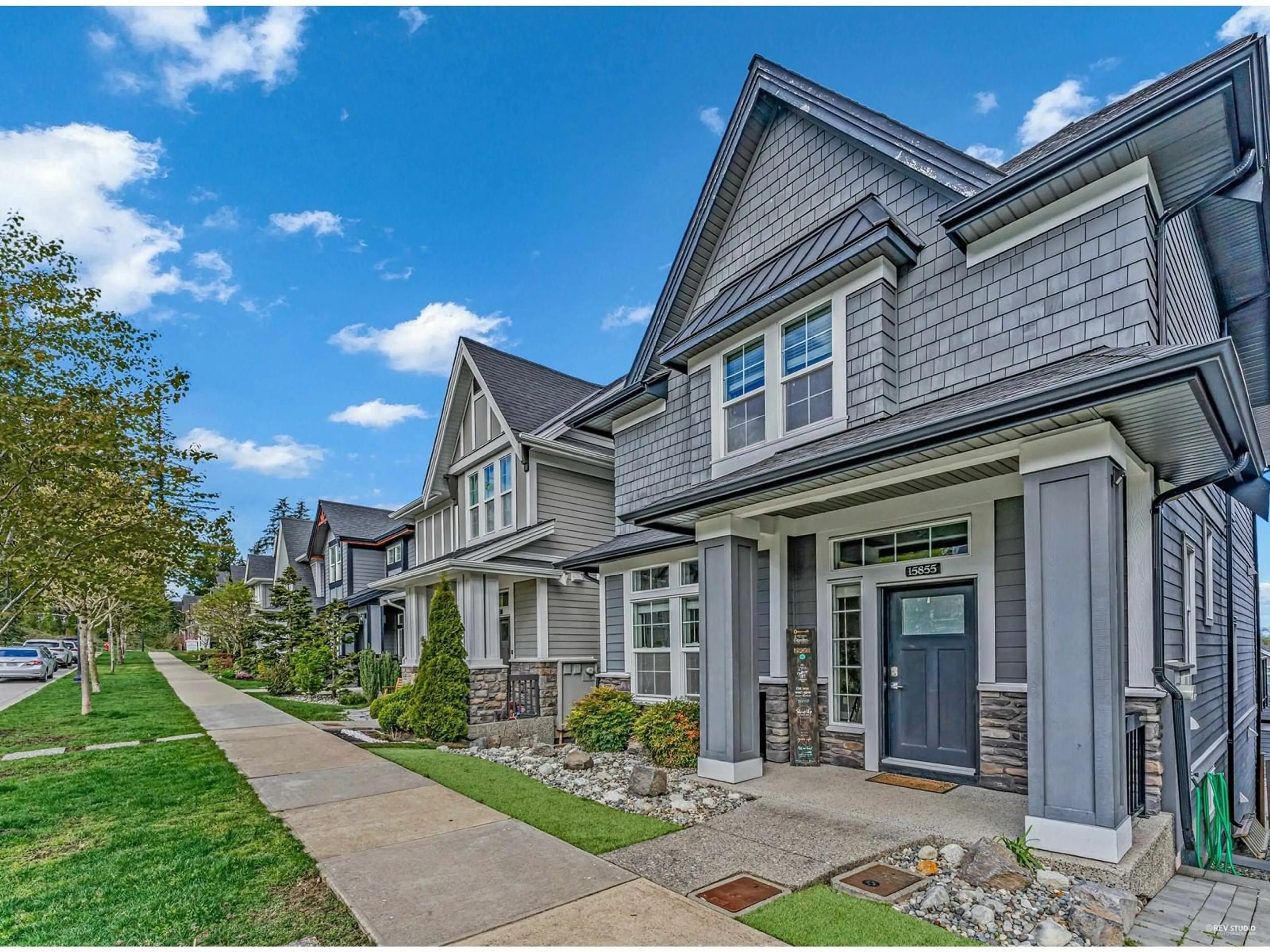 Home with vinyl exterior material, street for 15855 29A, Surrey British Columbia V3Z0N4