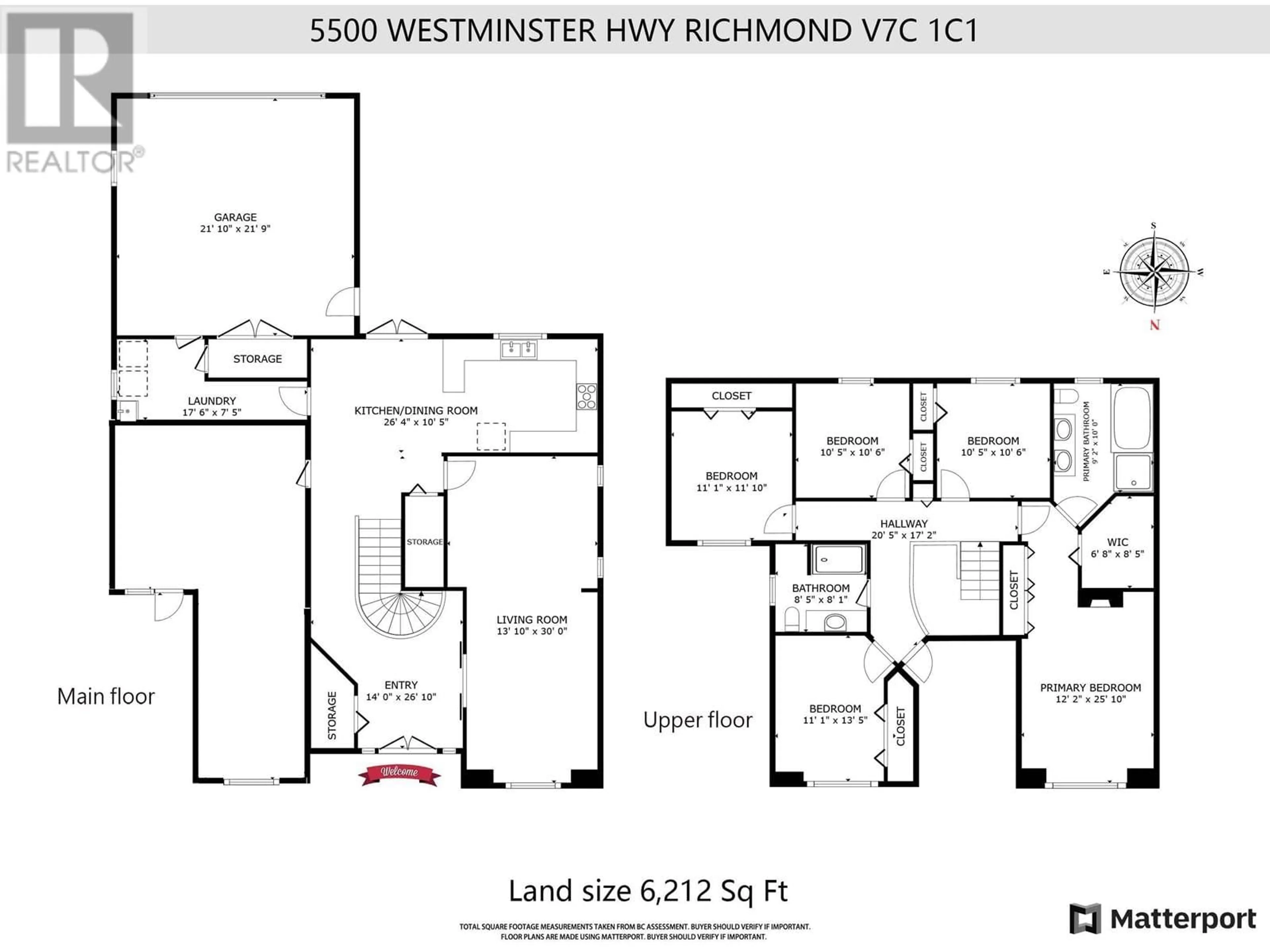 Floor plan for 5500 WESTMINSTER HIGHWAY, Richmond British Columbia V7C1C1