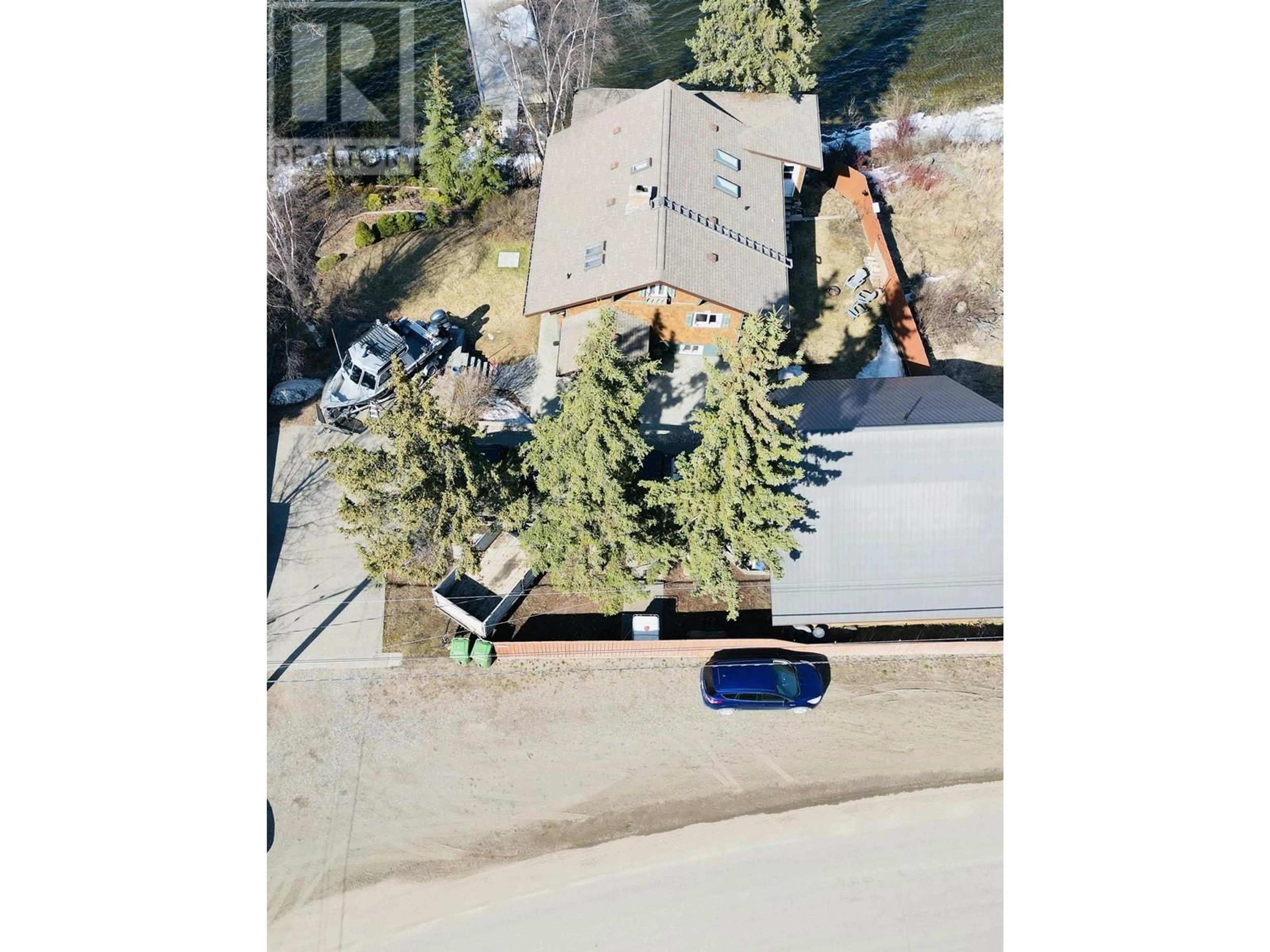 A pic from outside/outdoor area/front of a property/back of a property/a pic from drone, unknown for 1638 UNCHA LAKE ROAD, Burns Lake British Columbia V0J2P0