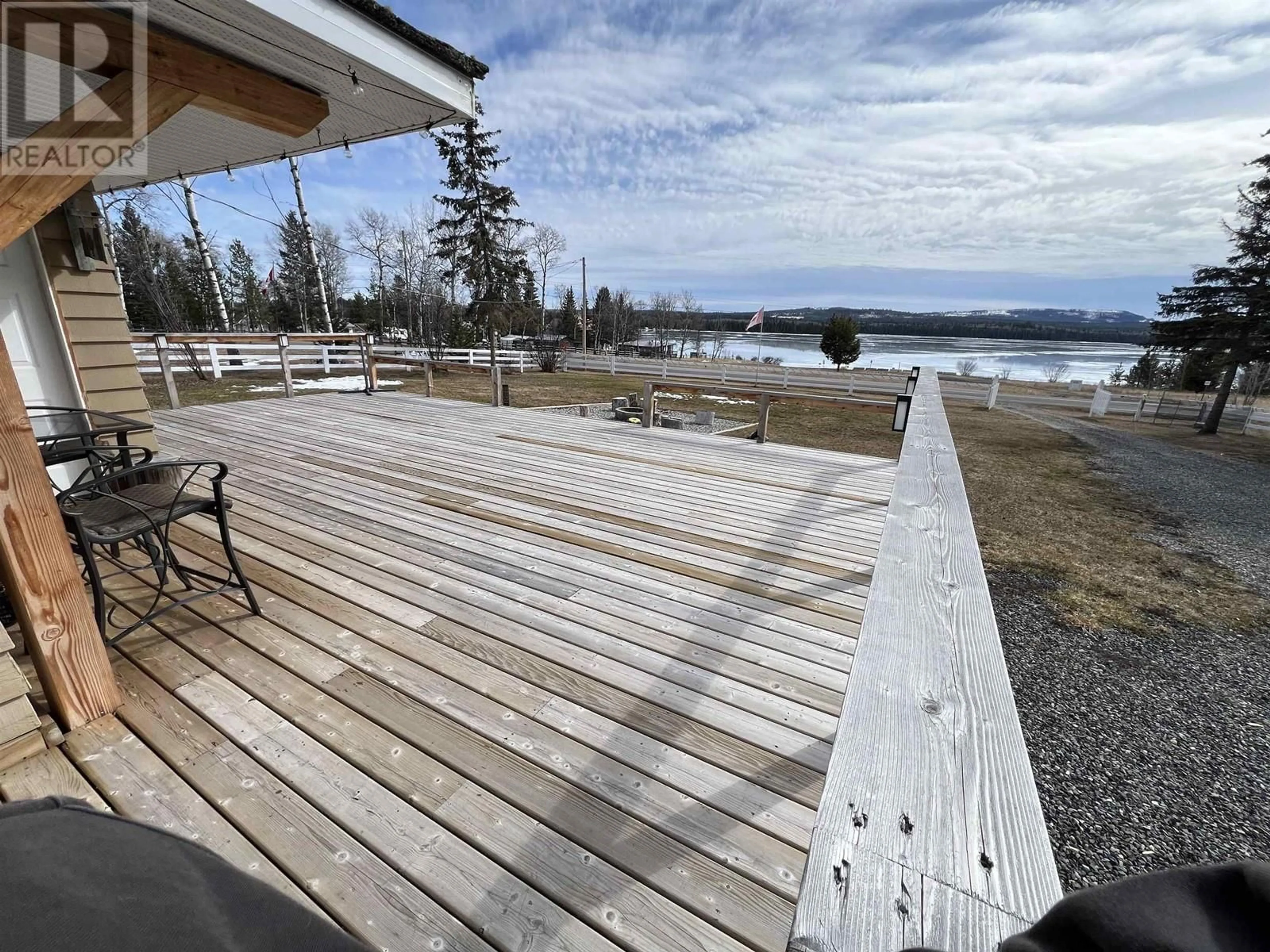 Patio, water/lake/river/ocean view for 6283 GREEN LAKE ROAD, 70 Mile House British Columbia V0K2K1