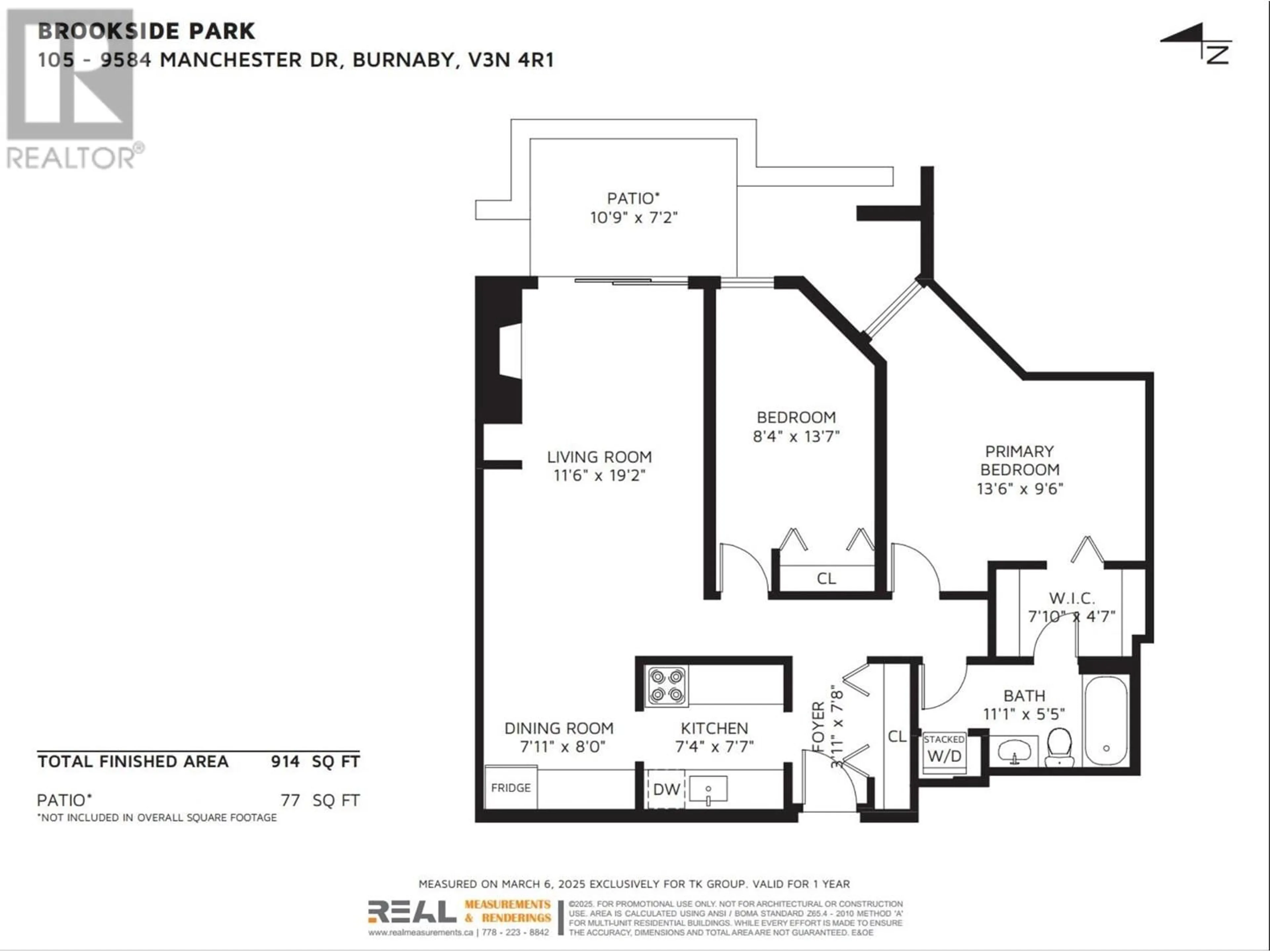 Floor plan for 105 - 9584 MANCHESTER DRIVE, Burnaby British Columbia V3N4R1