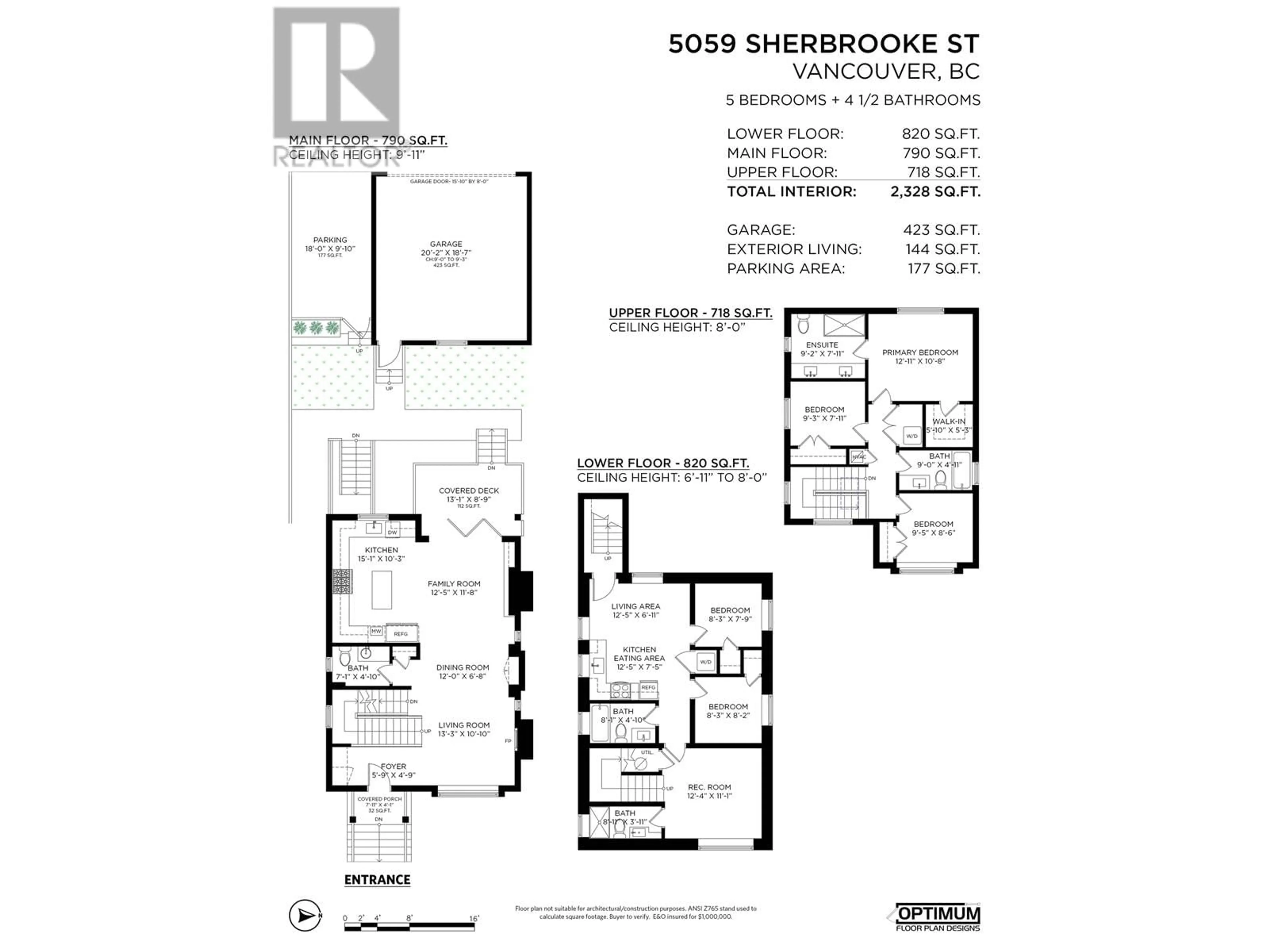 Floor plan for 5059 SHERBROOKE STREET, Vancouver British Columbia V5W3M1