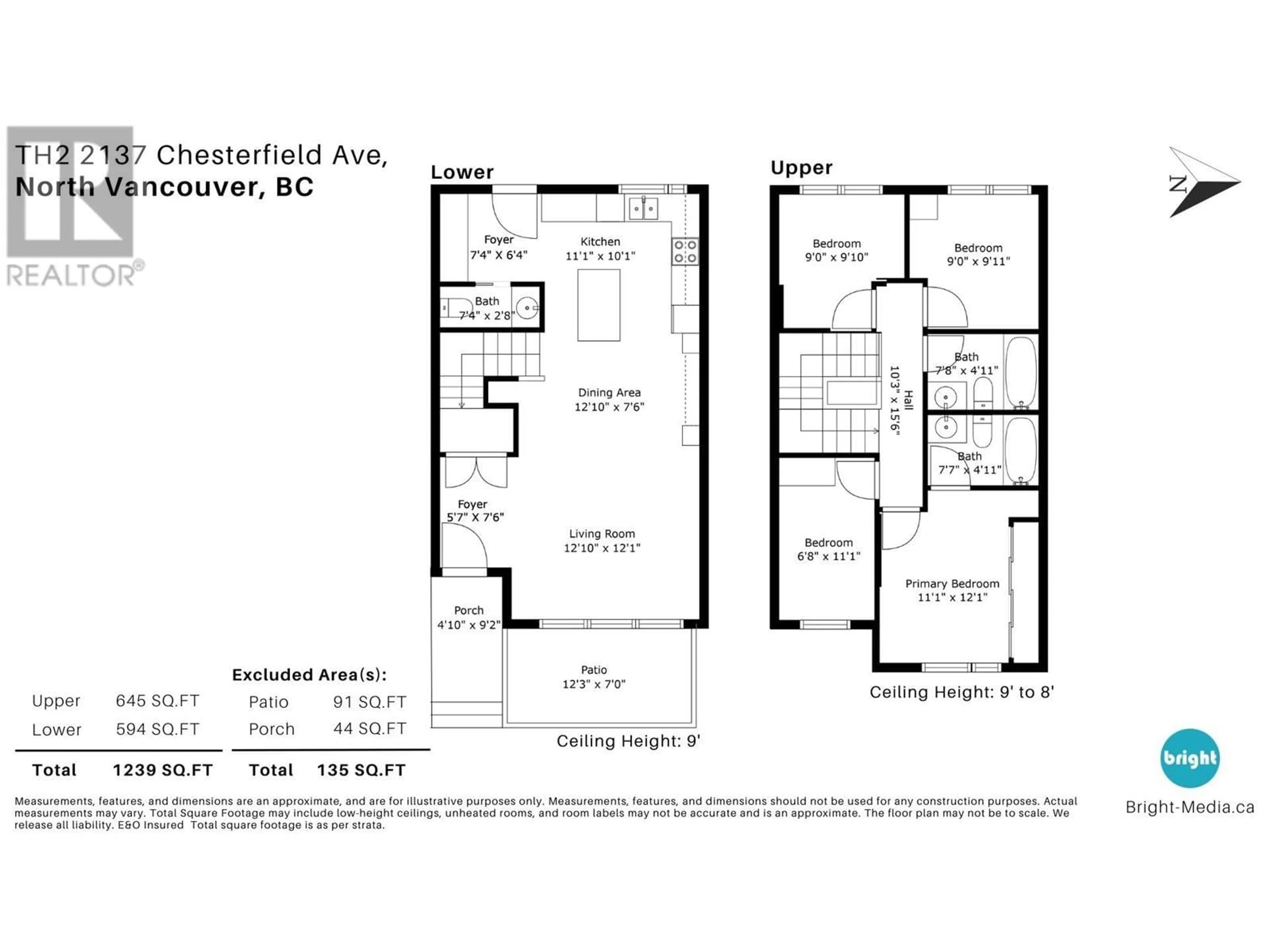 Floor plan for TH2 - 2137 CHESTERFIELD AVENUE, North Vancouver British Columbia V7M2P7