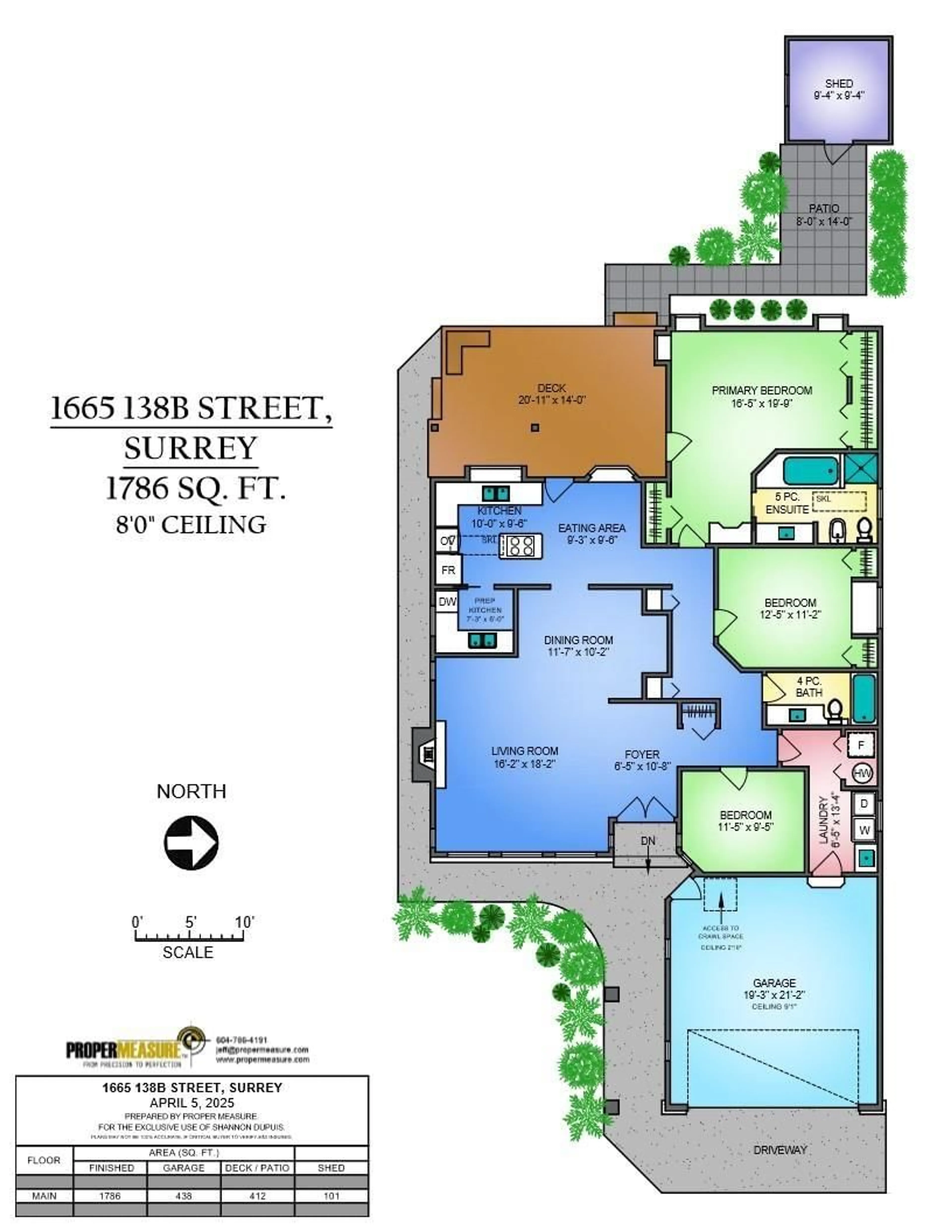 Floor plan for 1665 138B, Surrey British Columbia V4A9J8