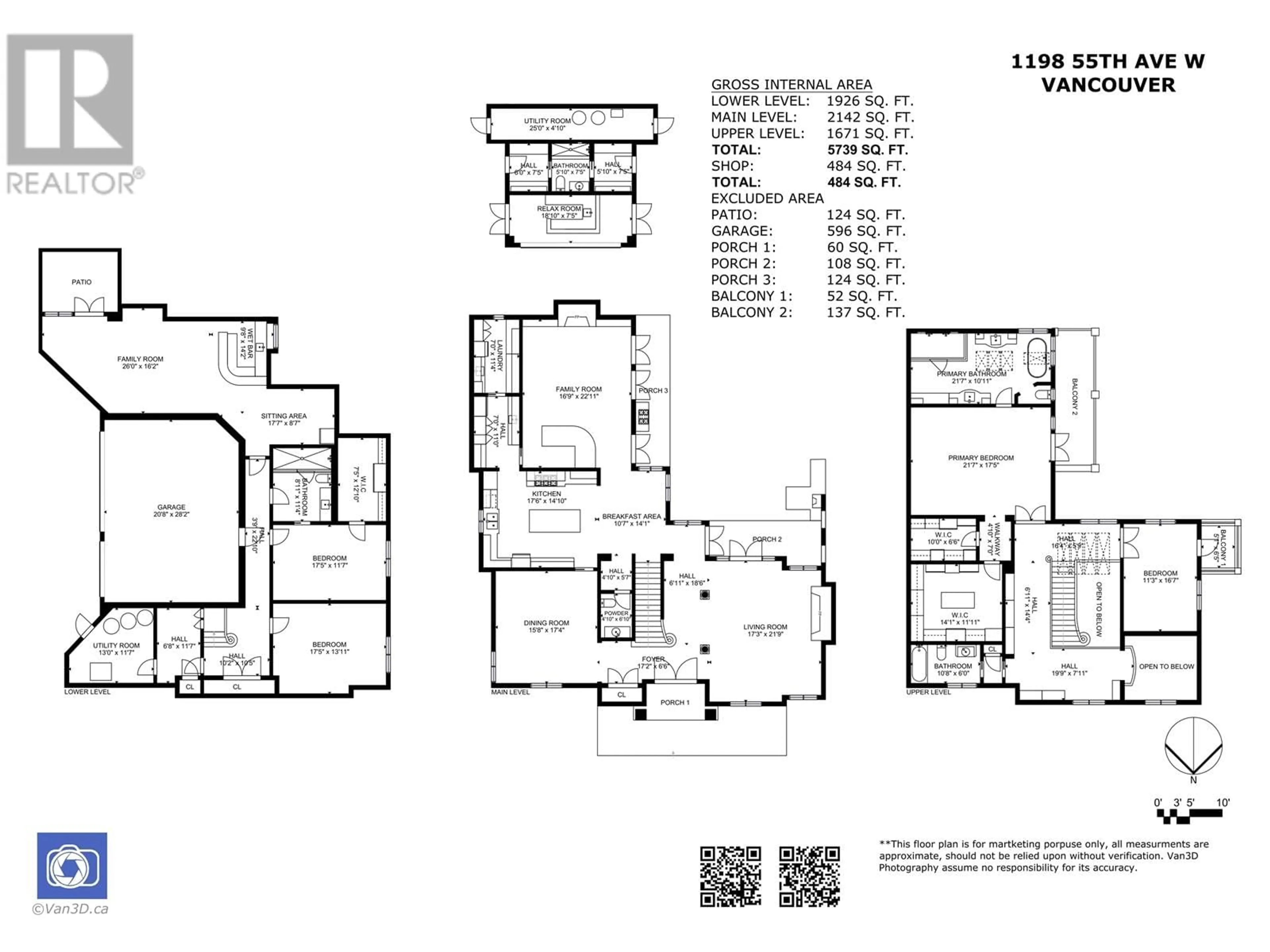 Floor plan for 1198 55TH AVENUE, Vancouver British Columbia V6P7A1