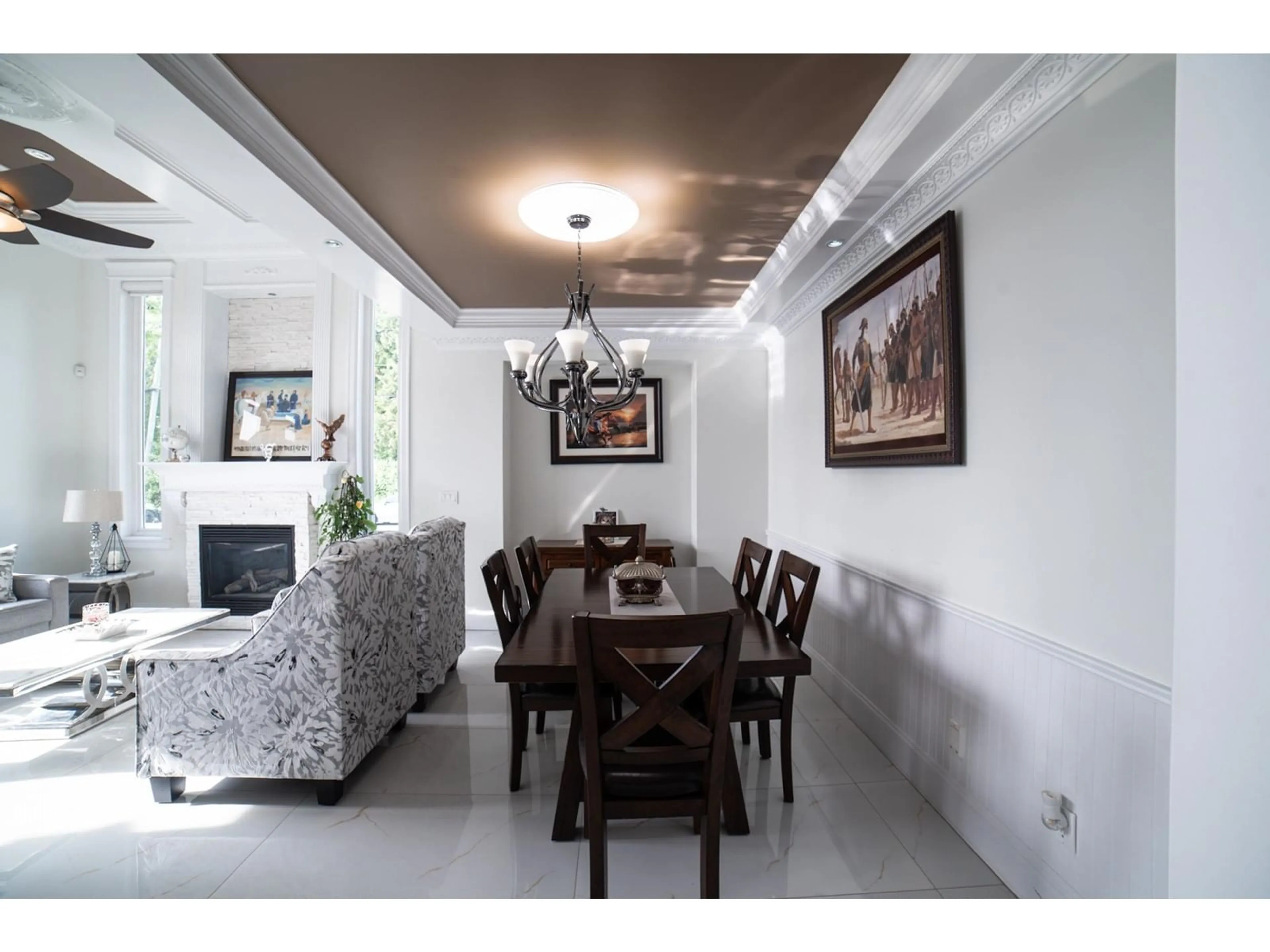Dining room, ceramic/tile floor for 6648 148A, Surrey British Columbia V3S2W4