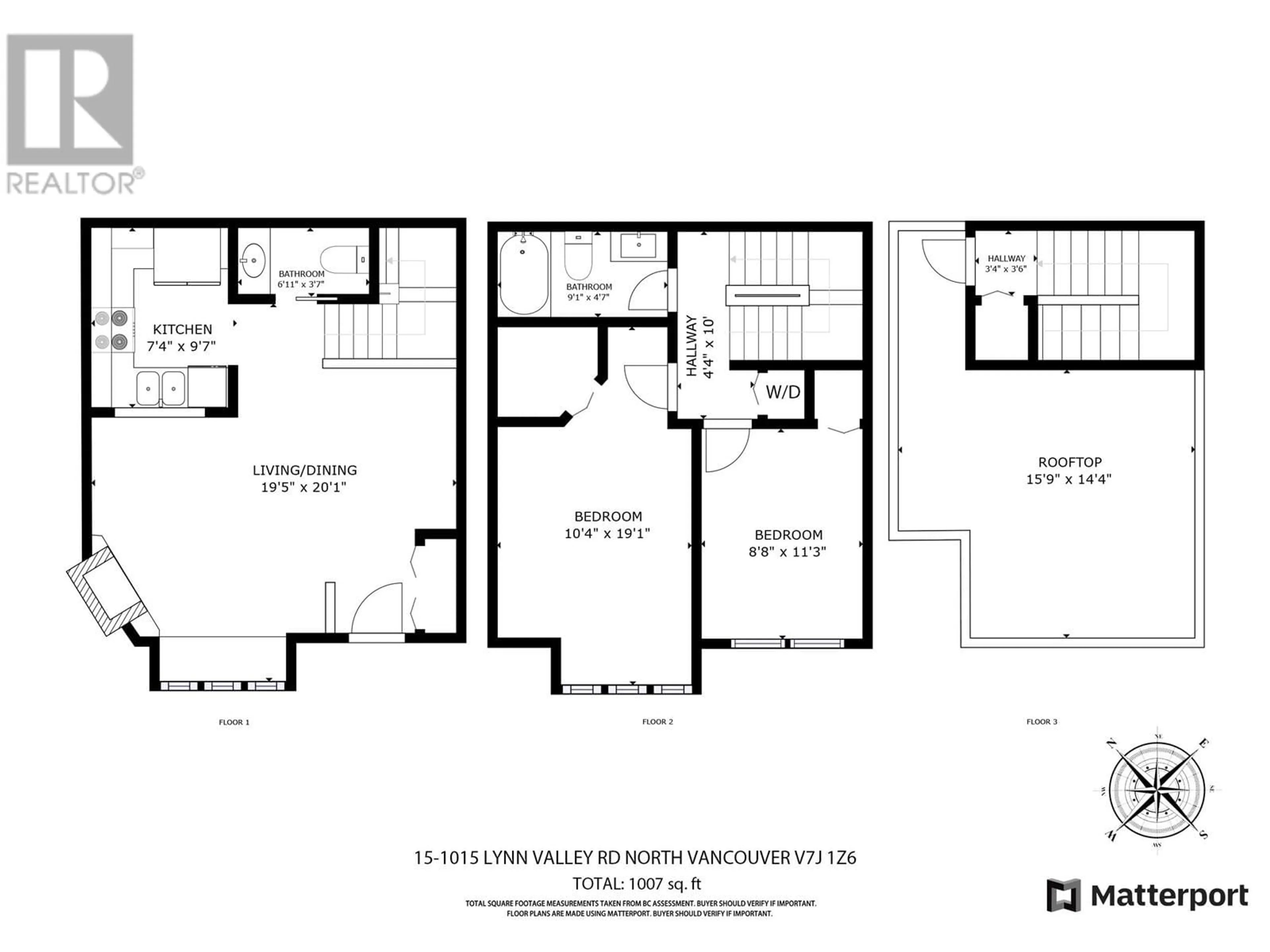 Floor plan for 15 - 1015 LYNN VALLEY ROAD, North Vancouver British Columbia V7J1Z6