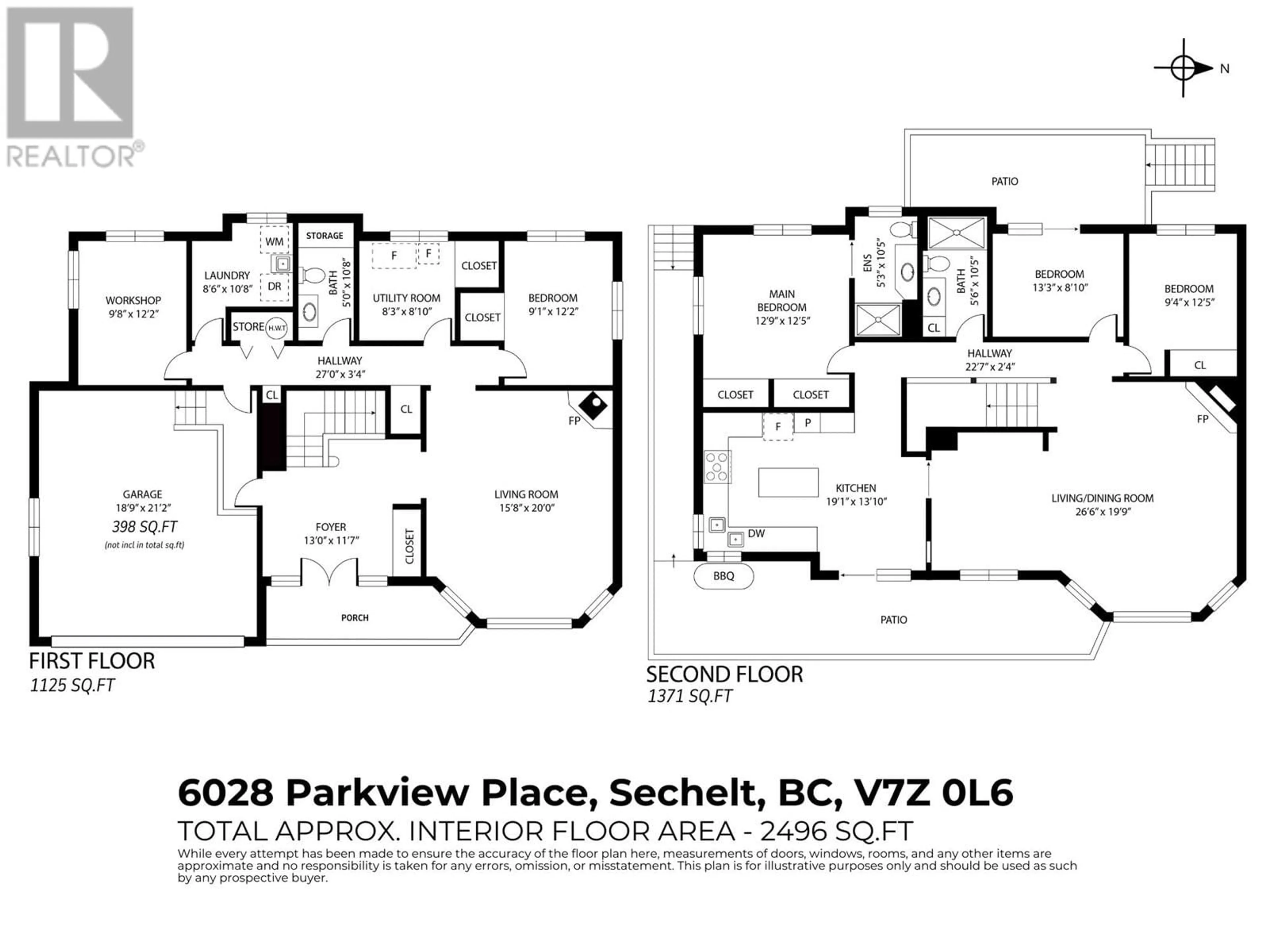 Floor plan for 6028 PARKVIEW PLACE, Sechelt British Columbia V7Z0L6