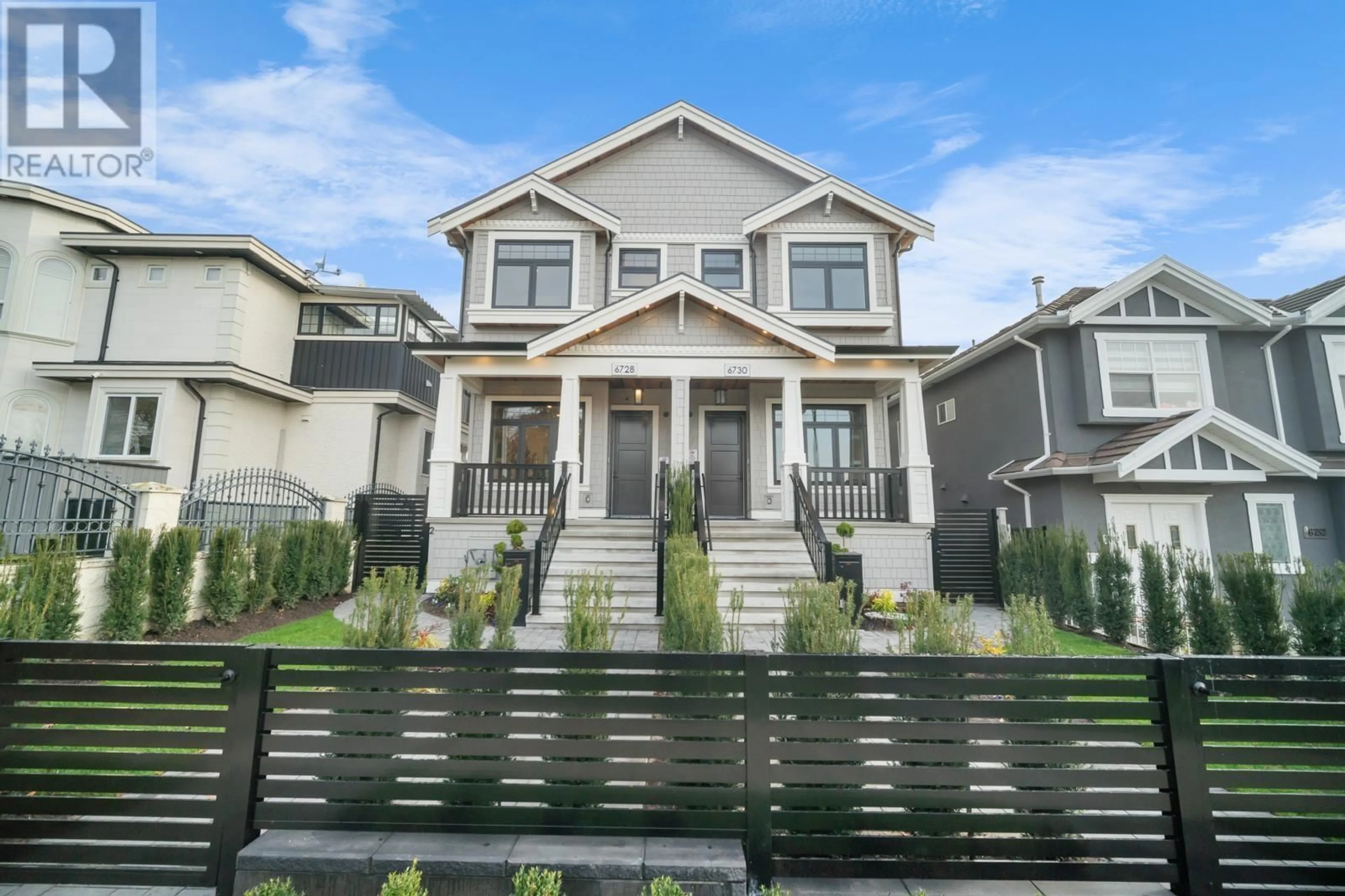 Home with vinyl exterior material, street for 6730 DUMFRIES STREET, Vancouver British Columbia V5P3B9