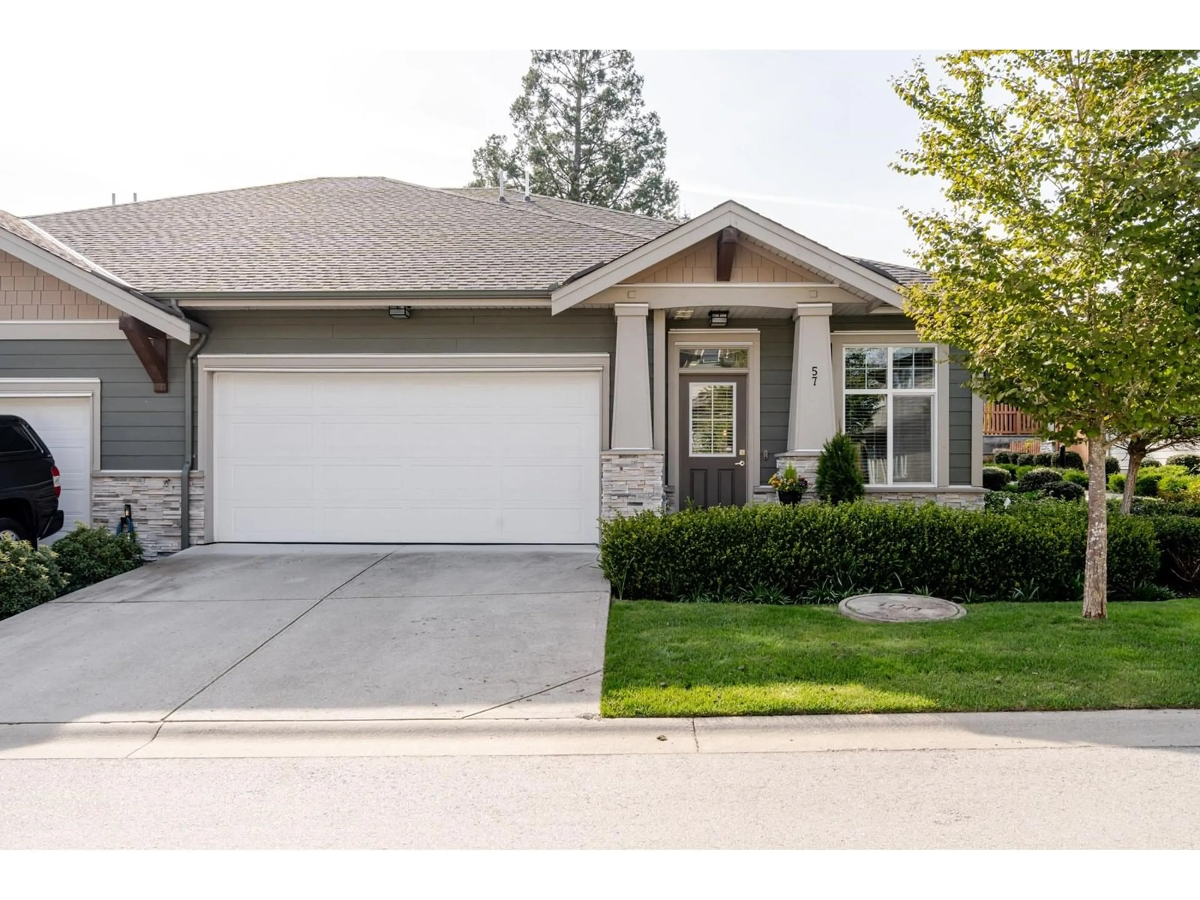 Home with vinyl exterior material, street for 57 - 7138 210, Langley British Columbia V2Y0V7