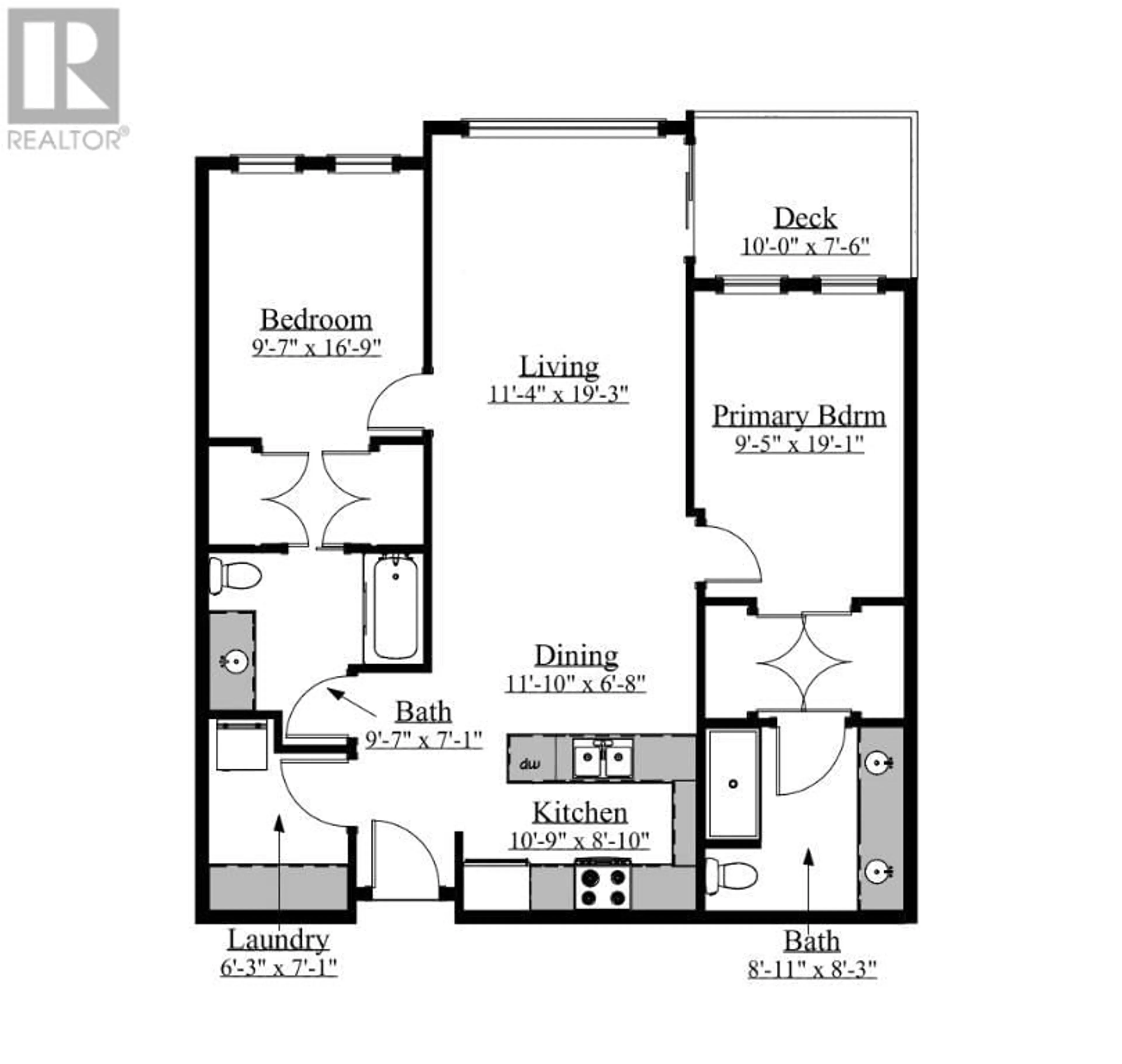 Floor plan for 206 - 1166 54A STREET, Delta British Columbia V4M4B5