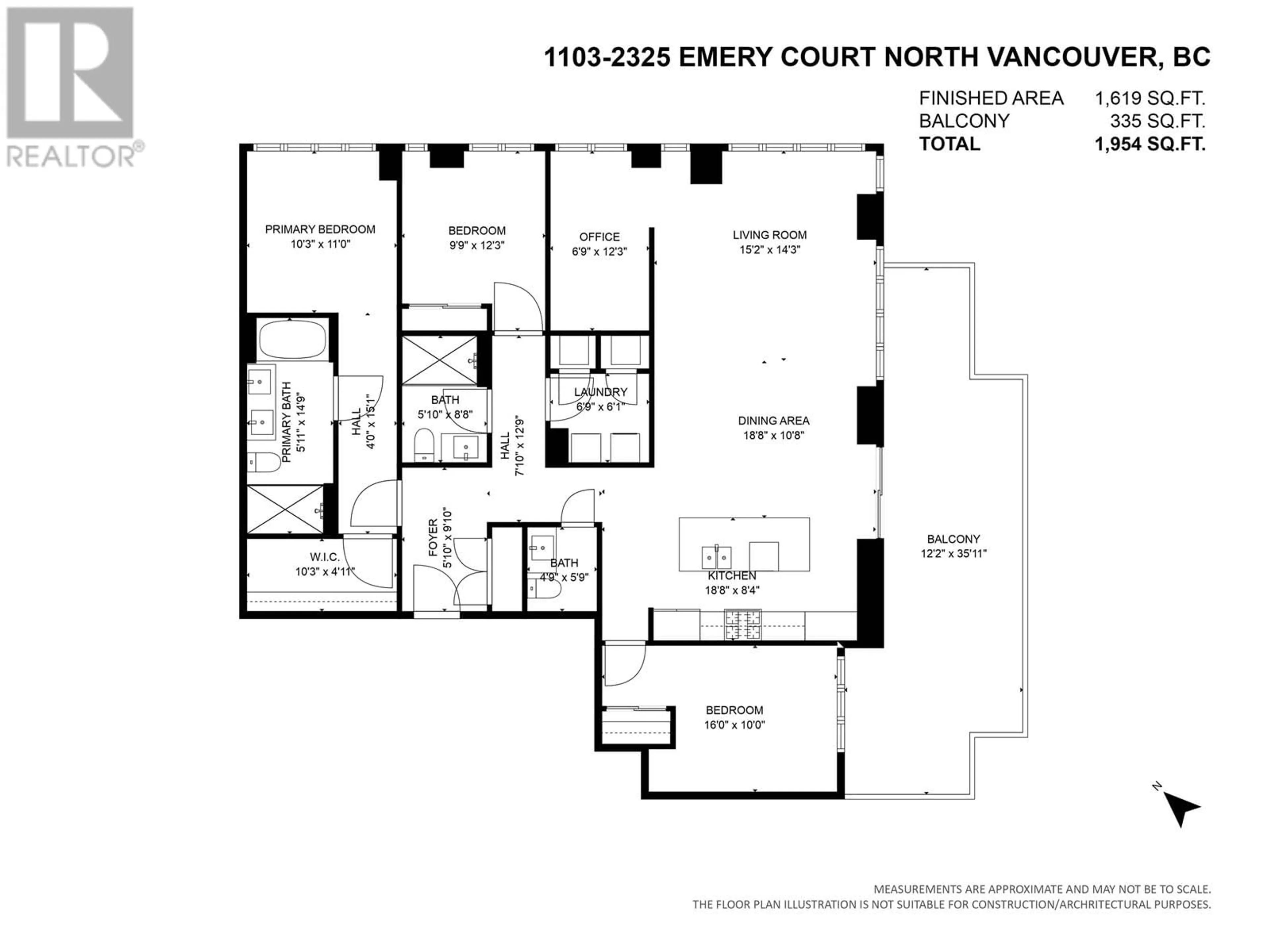 Floor plan for PH 1103 - 2325 EMERY COURT, North Vancouver British Columbia V7J0E8
