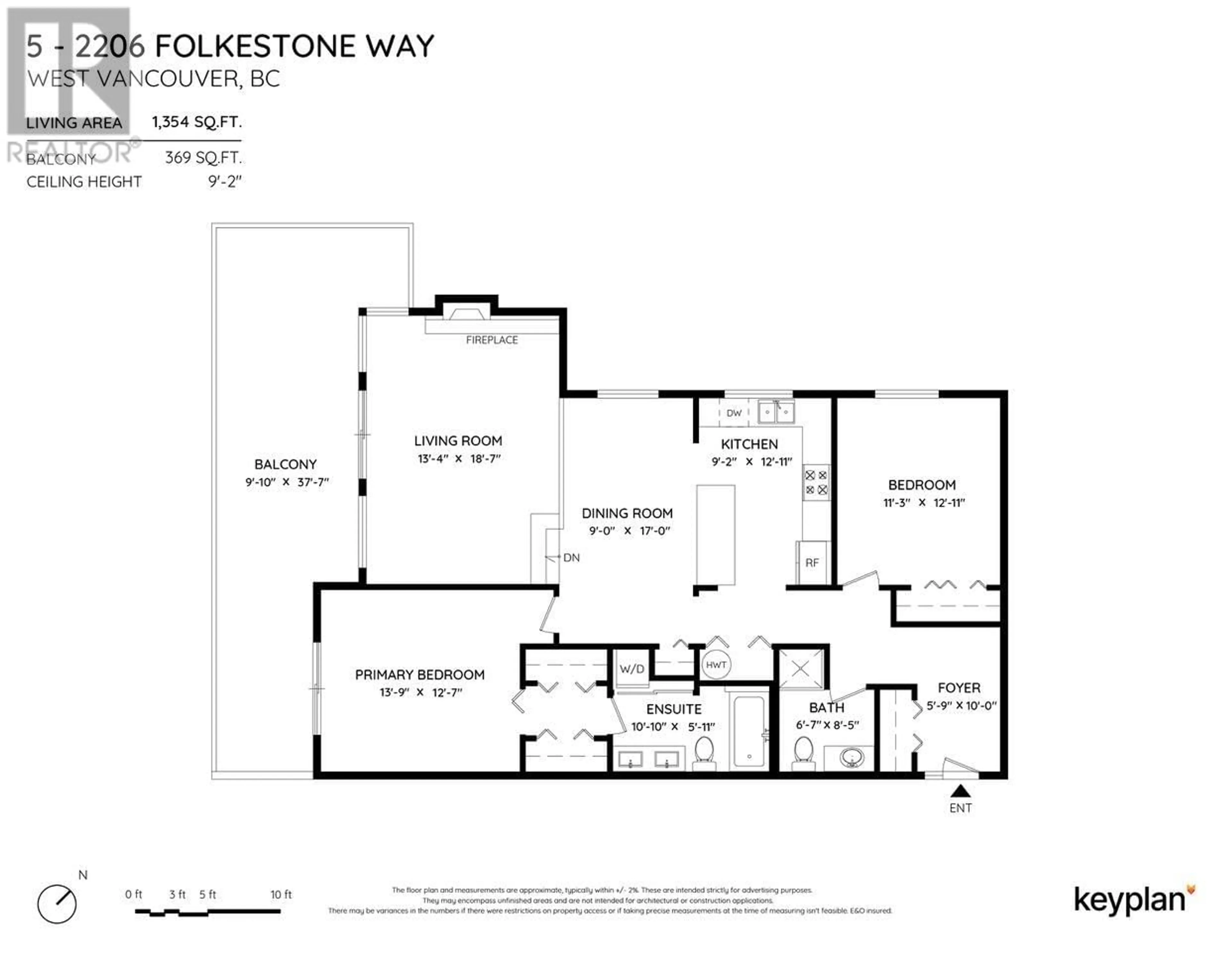 Floor plan for 5 - 2206 FOLKESTONE WAY, West Vancouver British Columbia V7V1B2