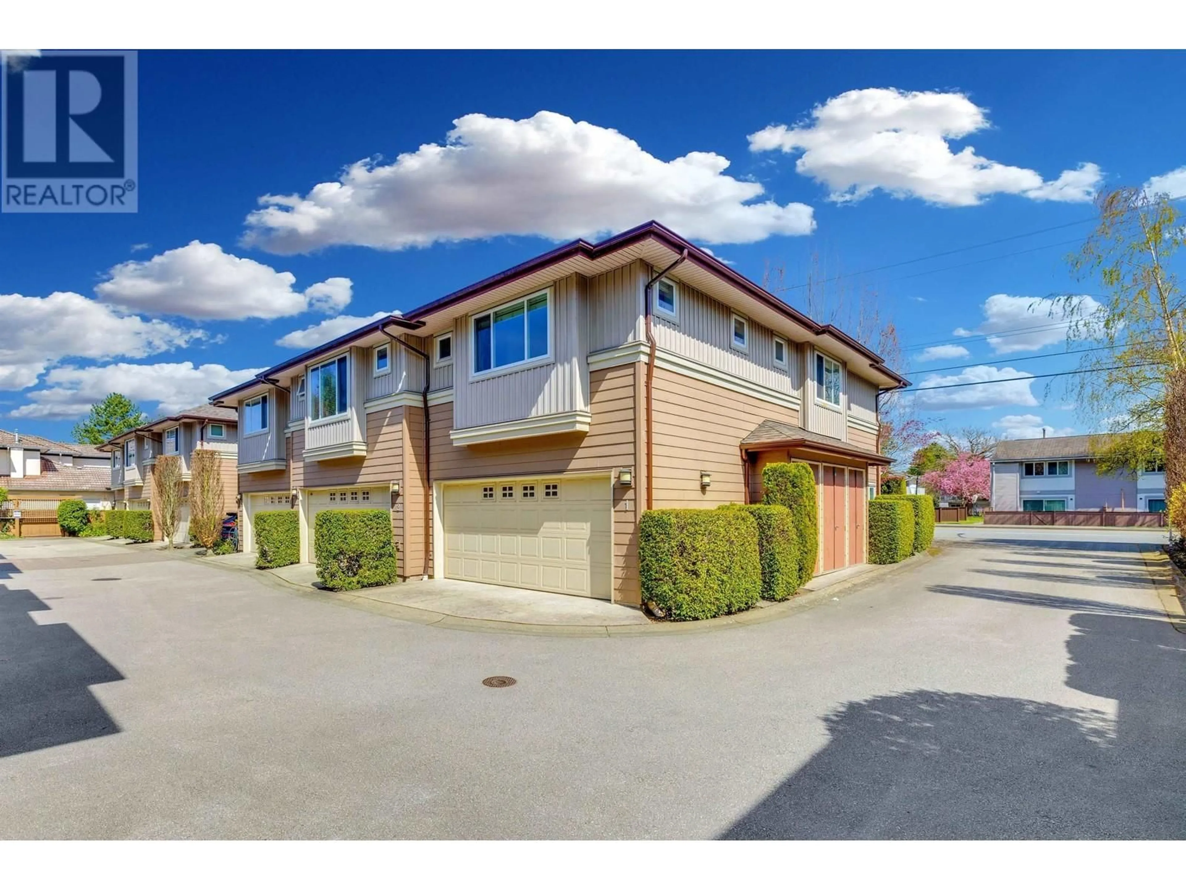 A pic from outside/outdoor area/front of a property/back of a property/a pic from drone, street for 1 - 8311 NO. 2 ROAD, Richmond British Columbia V7C3M2