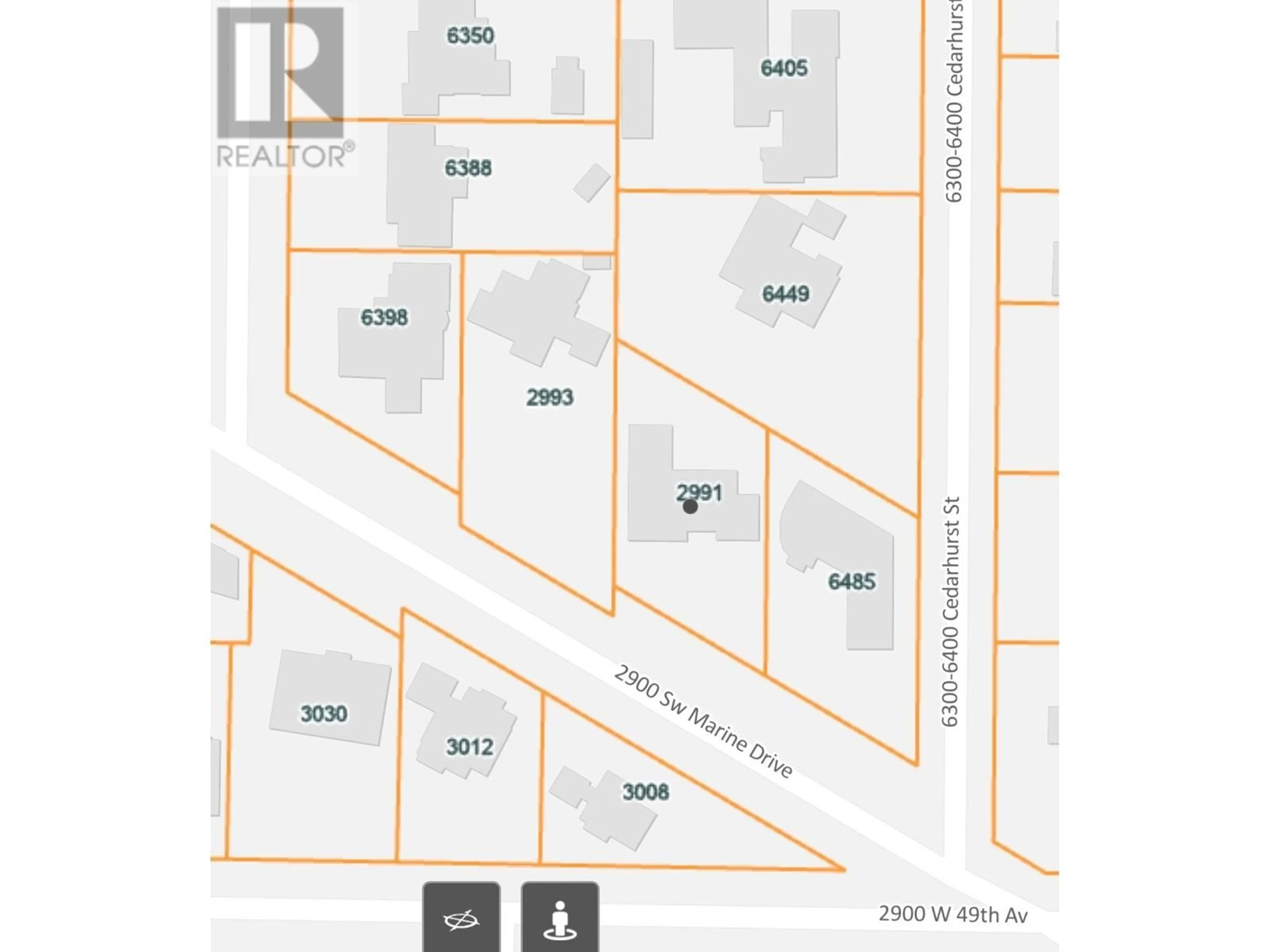 Picture of a map for 2991 MARINE DRIVE, Vancouver British Columbia V6N3Y2