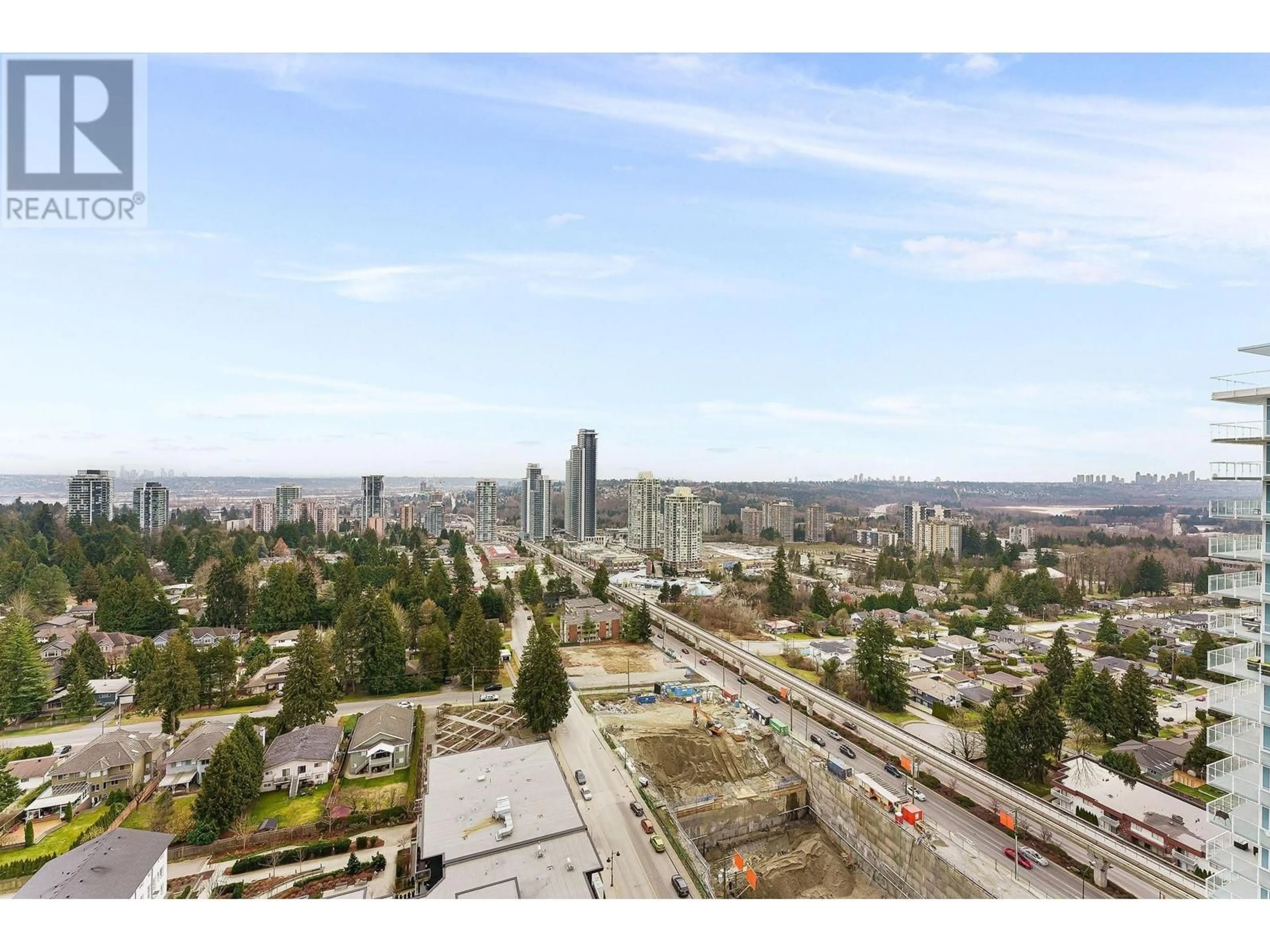 A pic from outside/outdoor area/front of a property/back of a property/a pic from drone, city buildings view from balcony for 2306 - 657 WHITING WAY, Coquitlam British Columbia V3J7W9