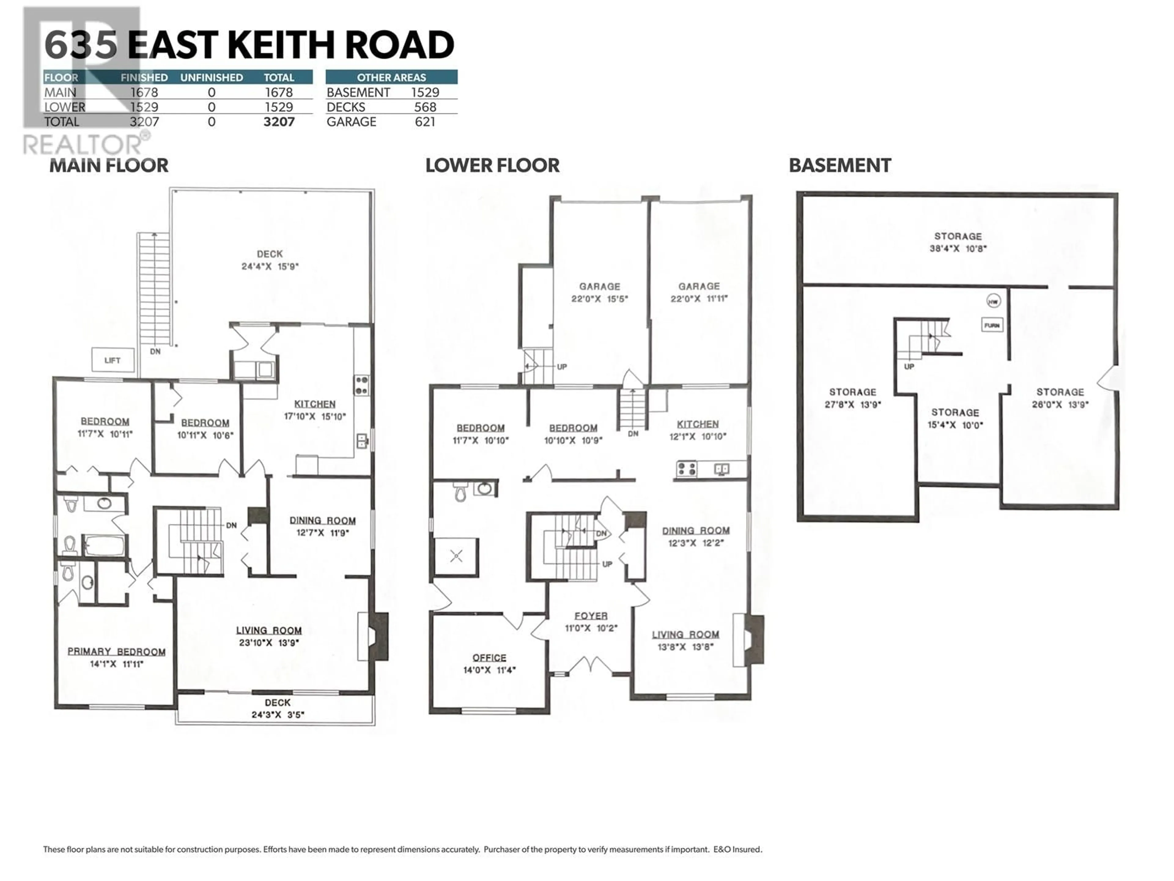 Floor plan for 635 KEITH ROAD, North Vancouver British Columbia V7L1W4