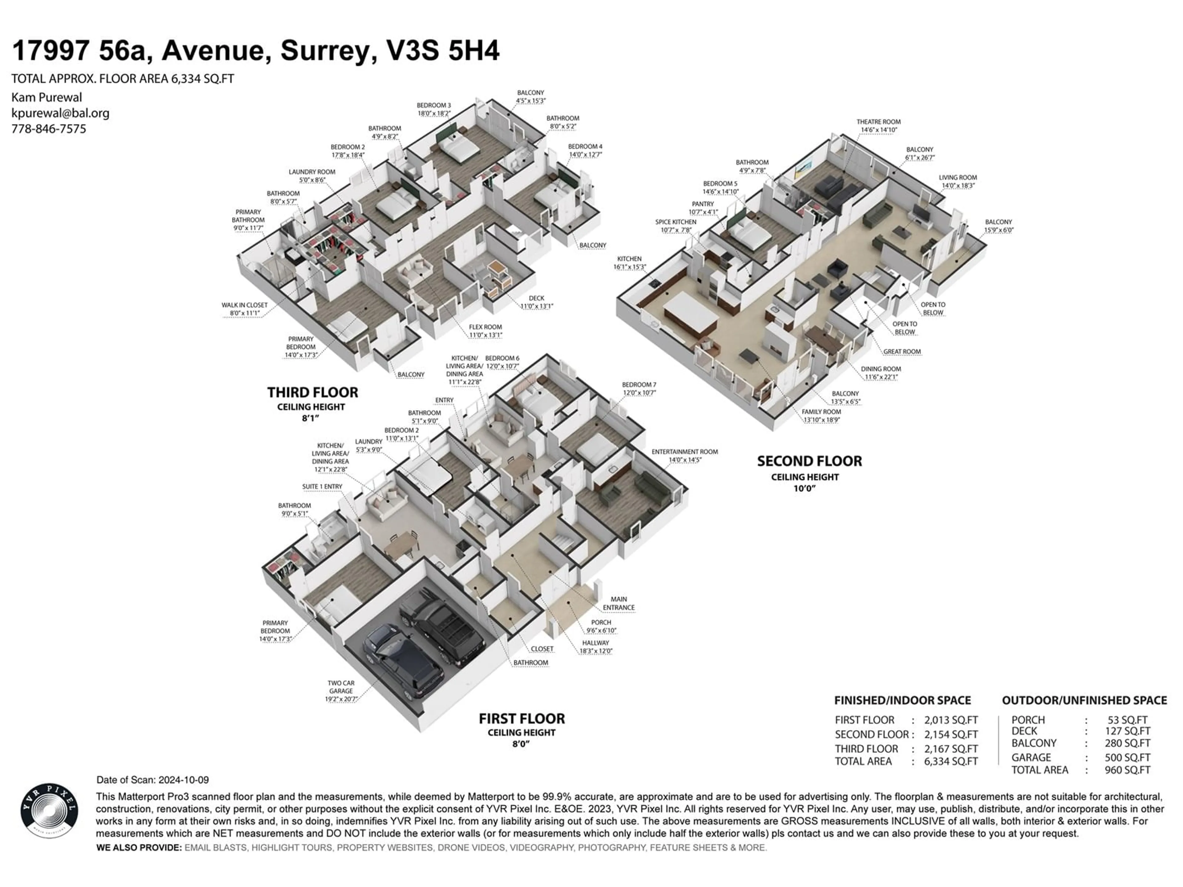Floor plan for 17997 56A, Surrey British Columbia V3S5H4