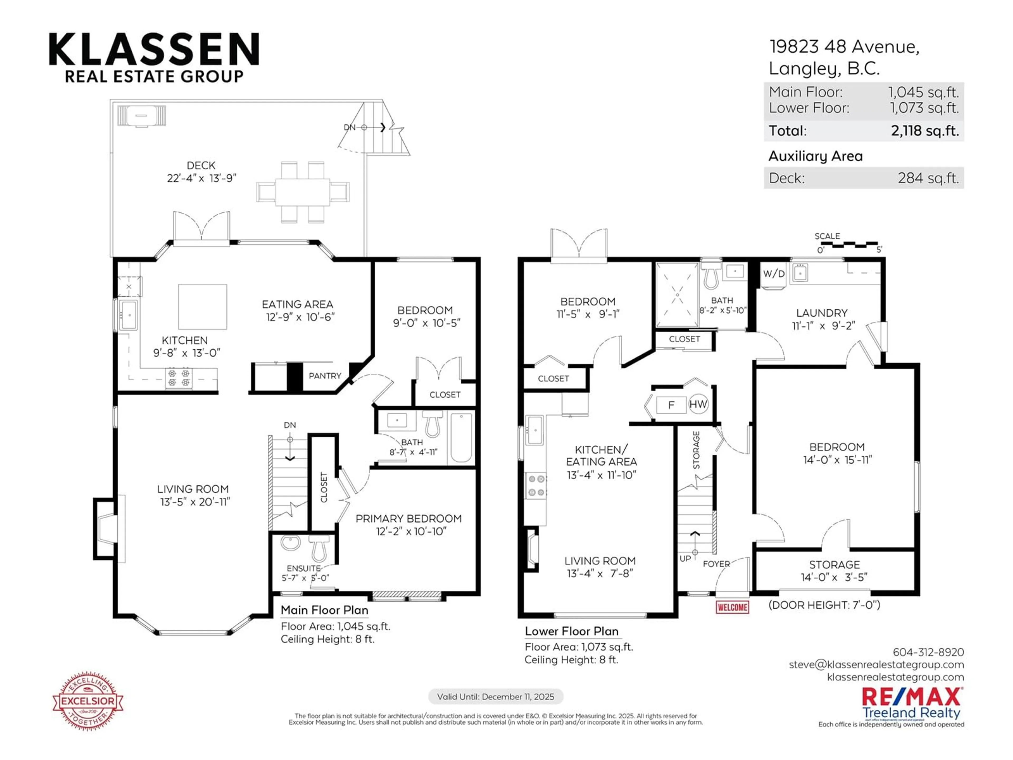 Floor plan for 19823 48, Langley British Columbia V3A3L2