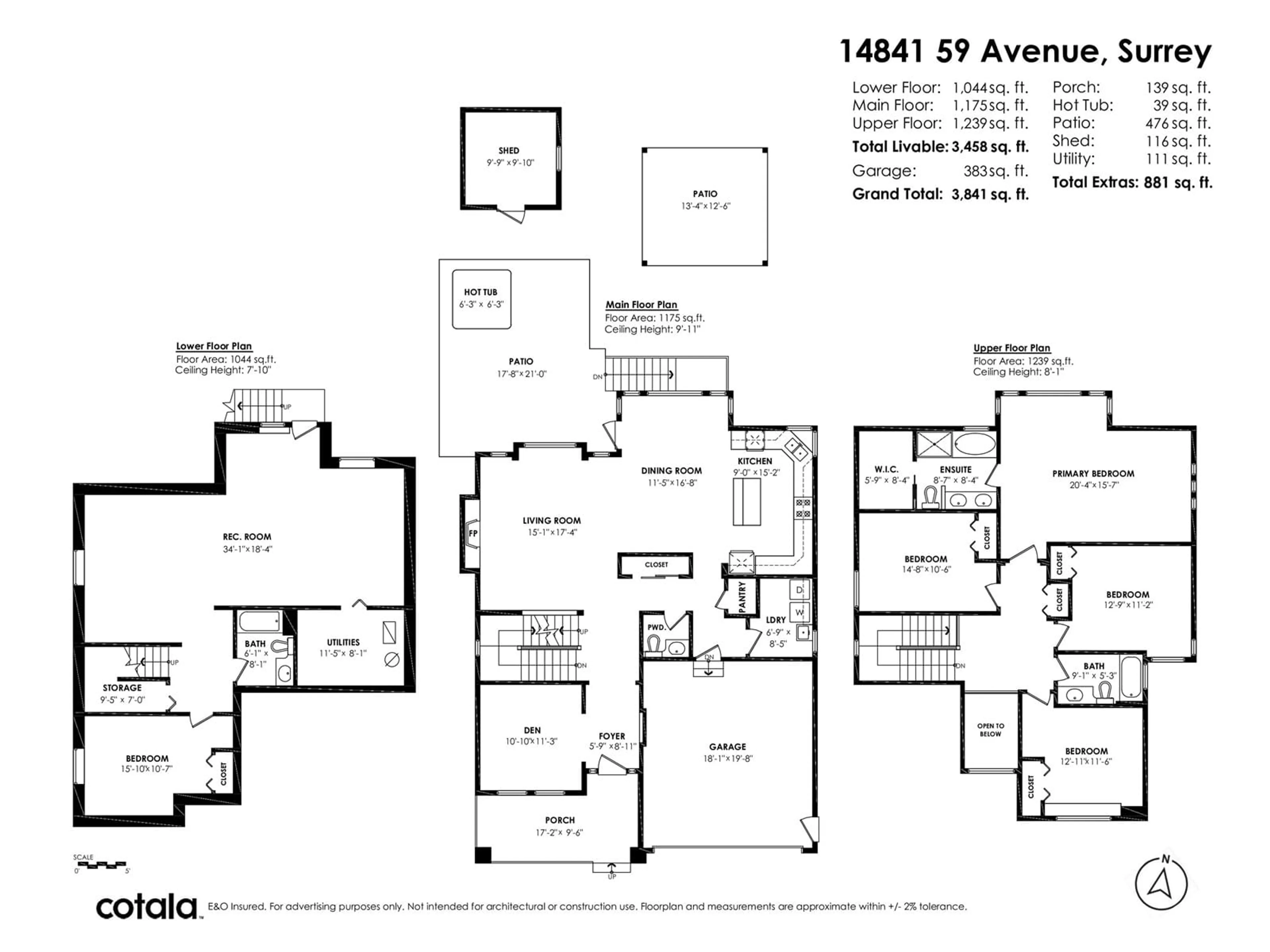 Floor plan for 14841 59, Surrey British Columbia V3S4S6