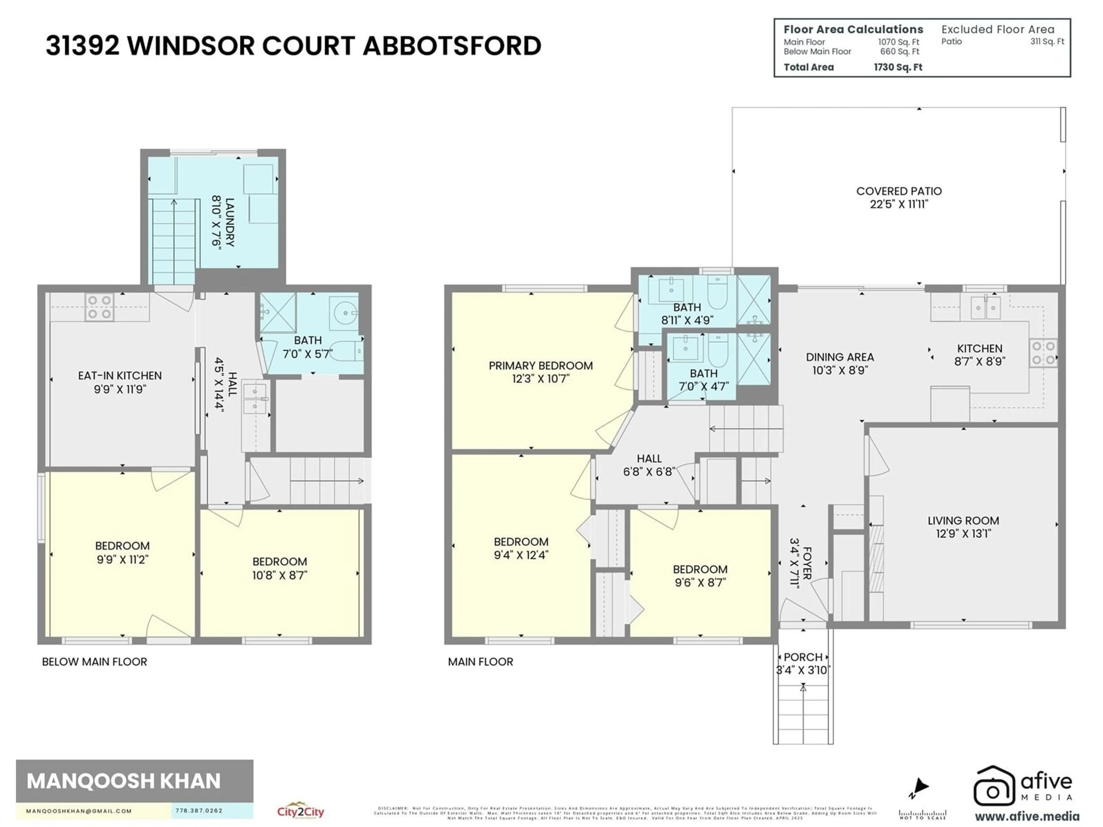 Floor plan for 31392 WINDSOR, Abbotsford British Columbia V2T6L8