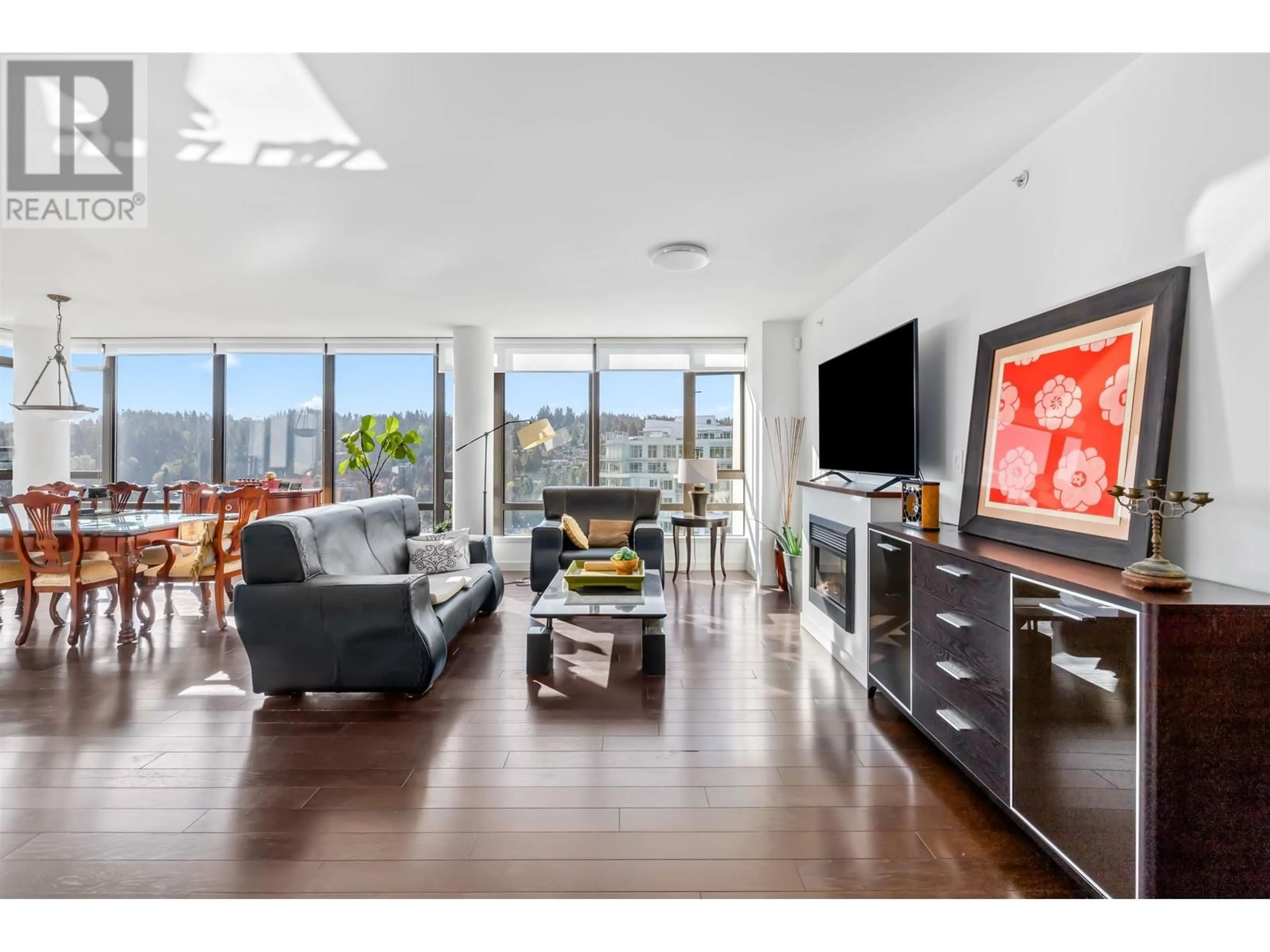 Living room with furniture, unknown for 2602 - 400 CAPILANO ROAD, Port Moody British Columbia V3H0E1