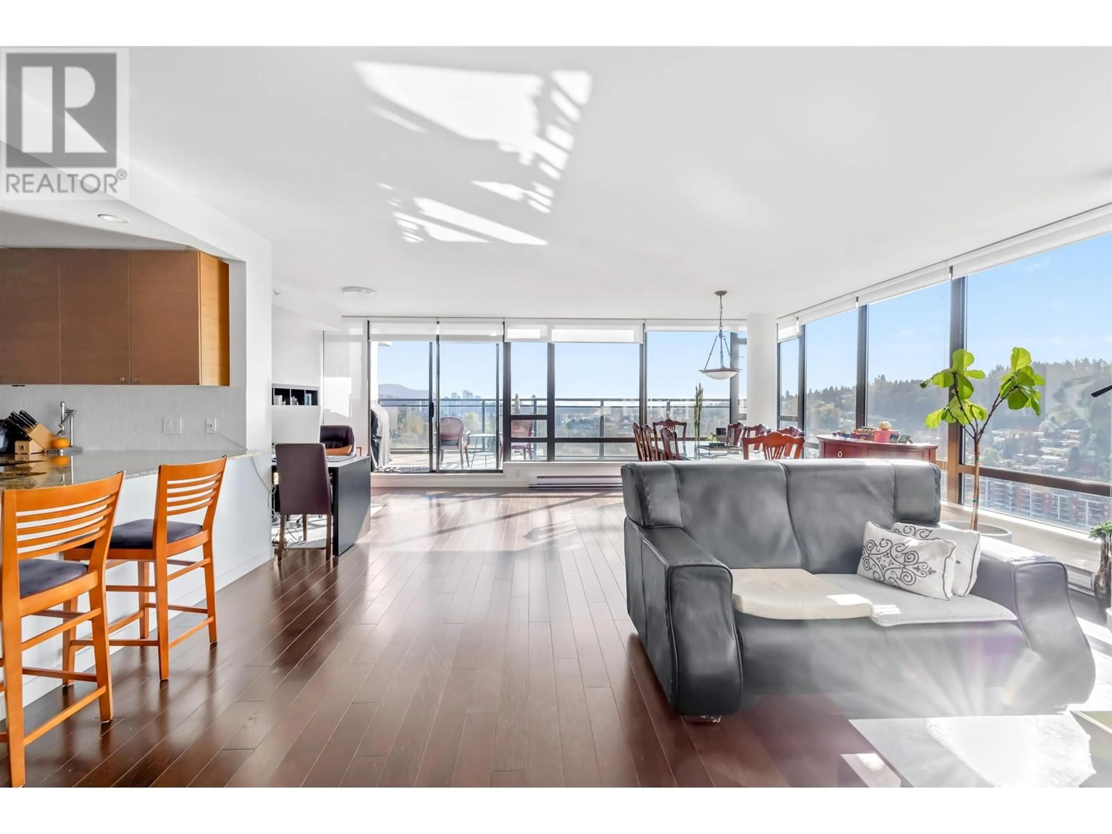 Living room with furniture, unknown for 2602 - 400 CAPILANO ROAD, Port Moody British Columbia V3H0E1