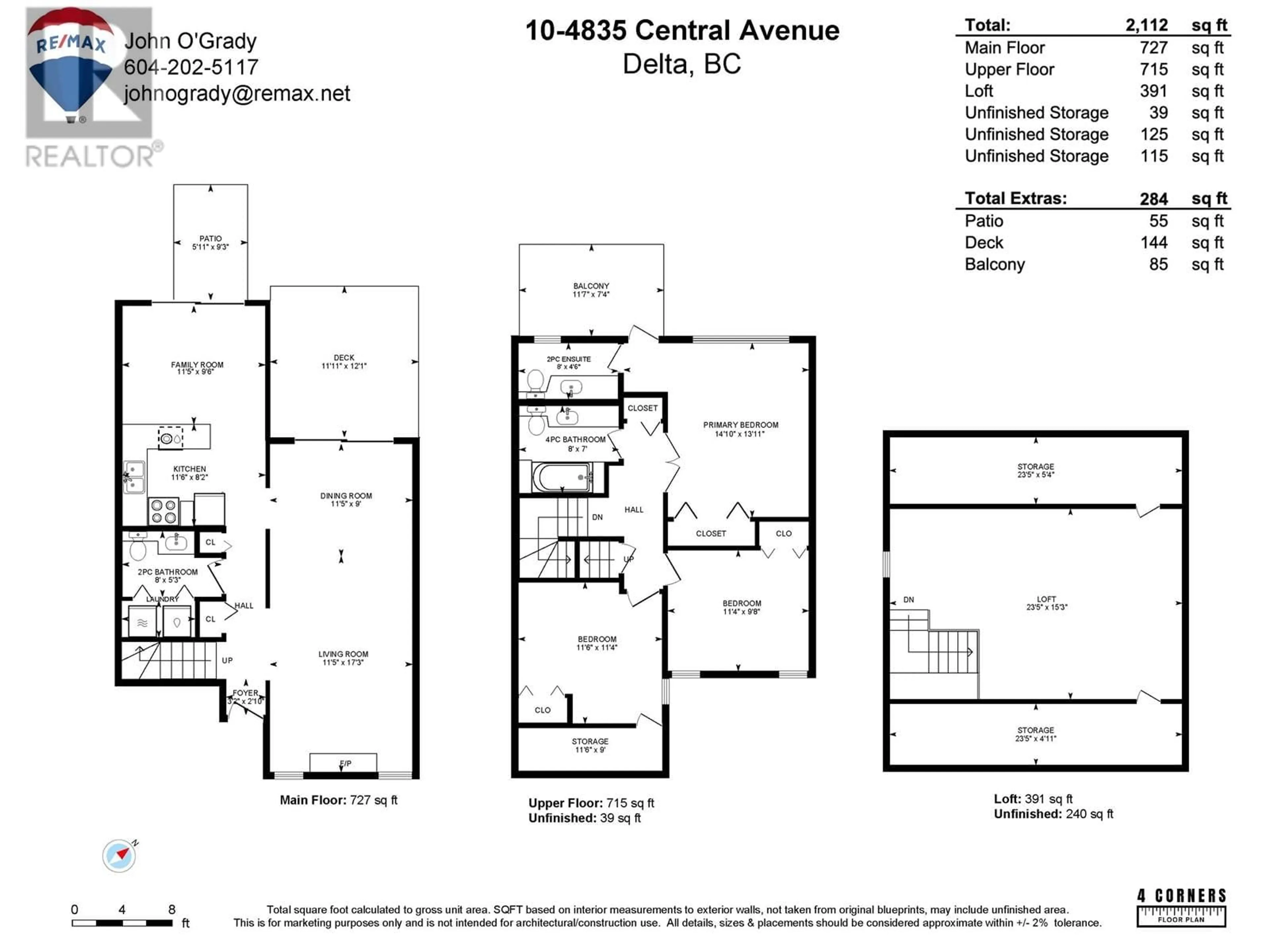 Floor plan for 10 - 4835 CENTRAL AVENUE, Delta British Columbia V4K2G5