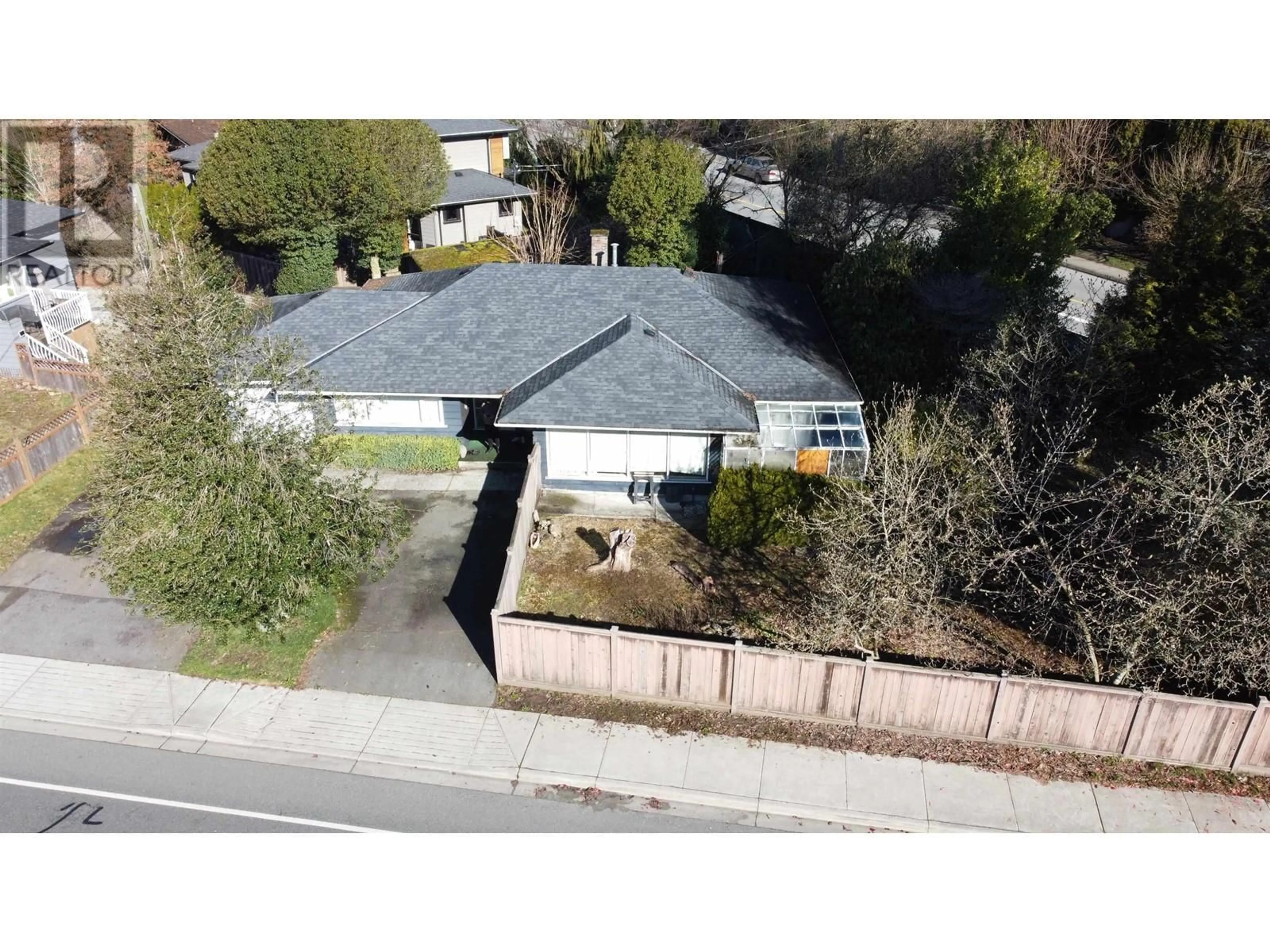 A pic from outside/outdoor area/front of a property/back of a property/a pic from drone, street for 1116 RIDGEWOOD DRIVE, North Vancouver British Columbia V7R1J3