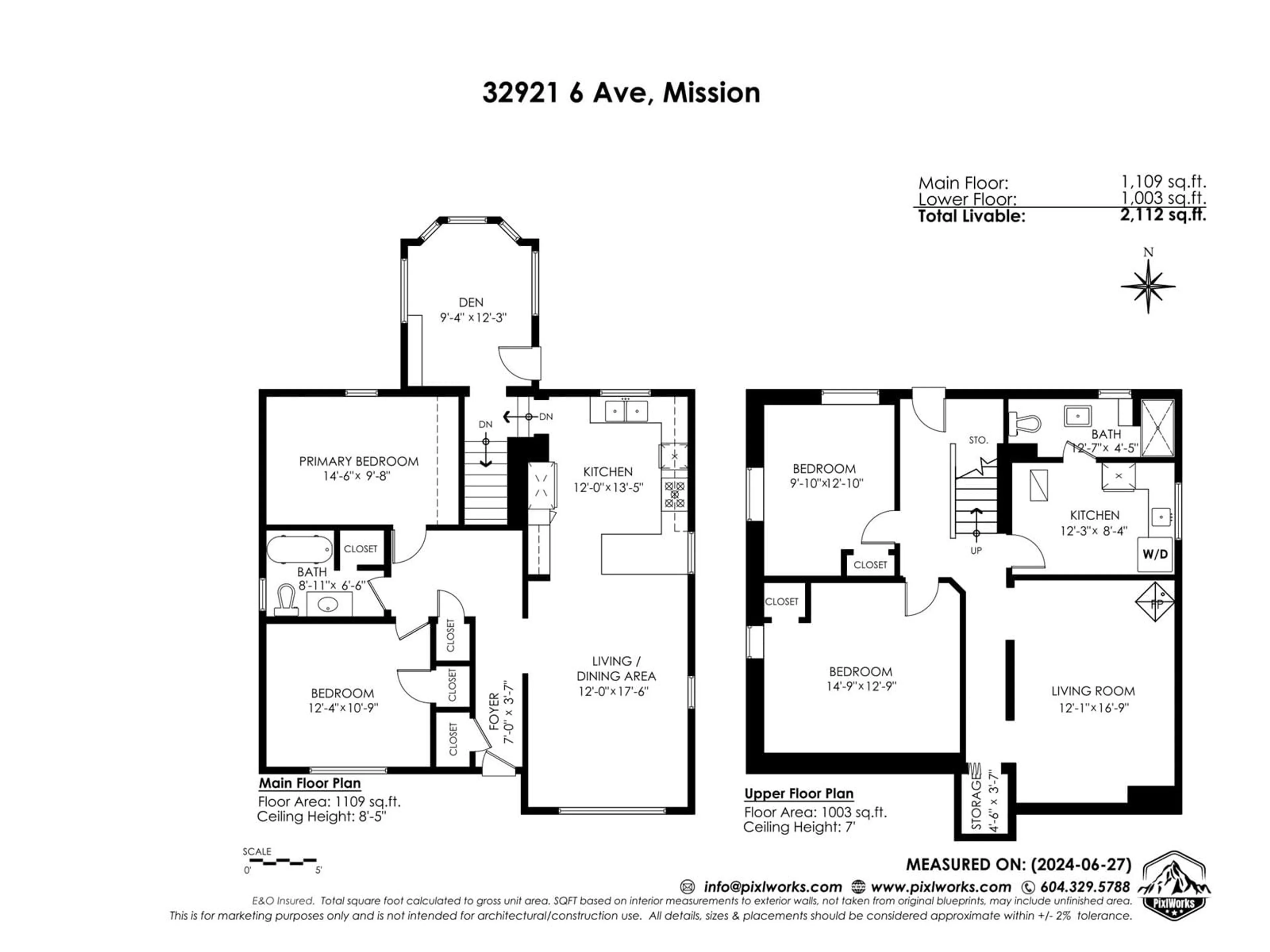 Floor plan for 32921 6, Mission British Columbia V6V1Z3