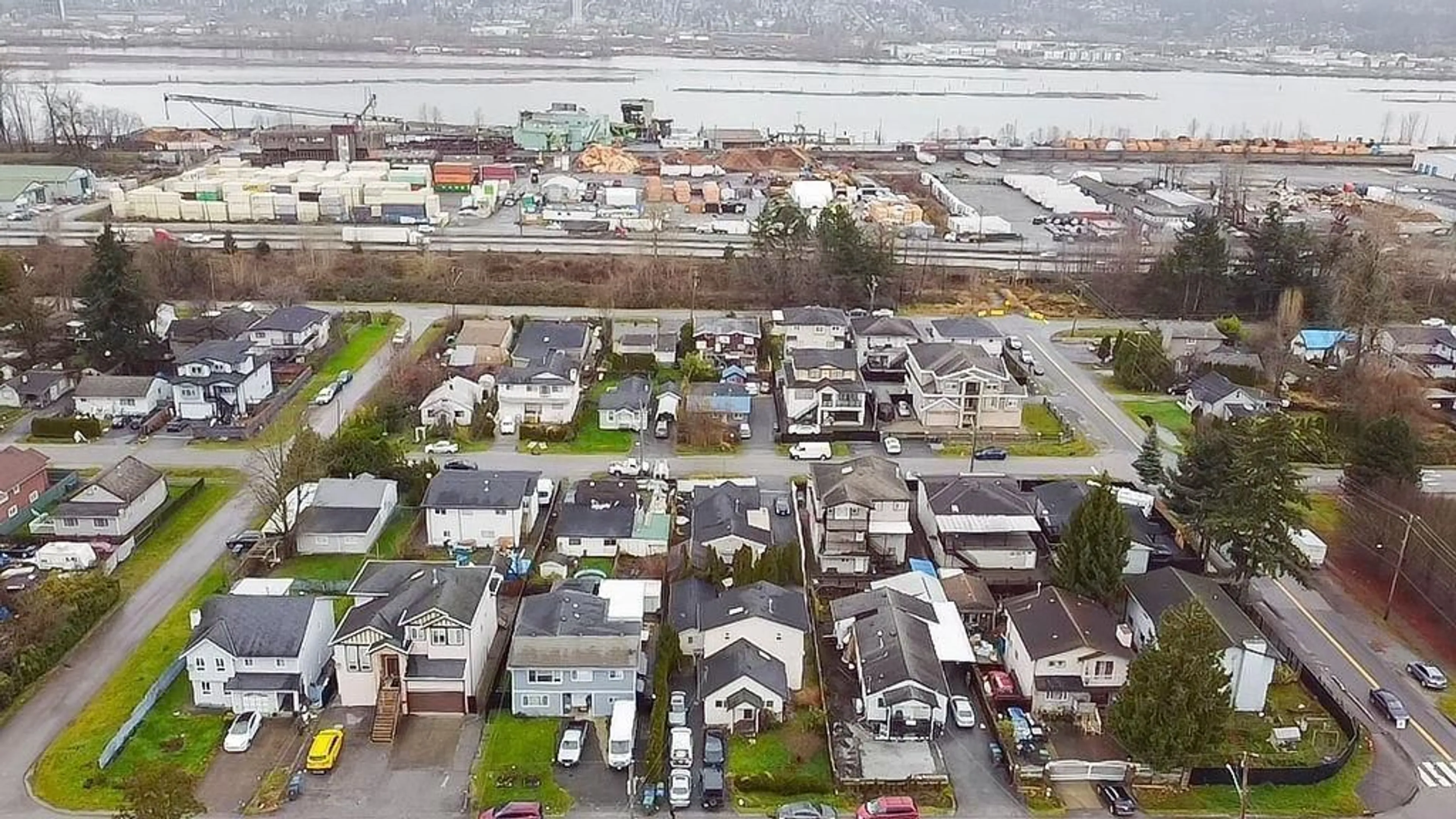A pic from outside/outdoor area/front of a property/back of a property/a pic from drone, unknown for 12769 114B, Surrey British Columbia V3V3P7