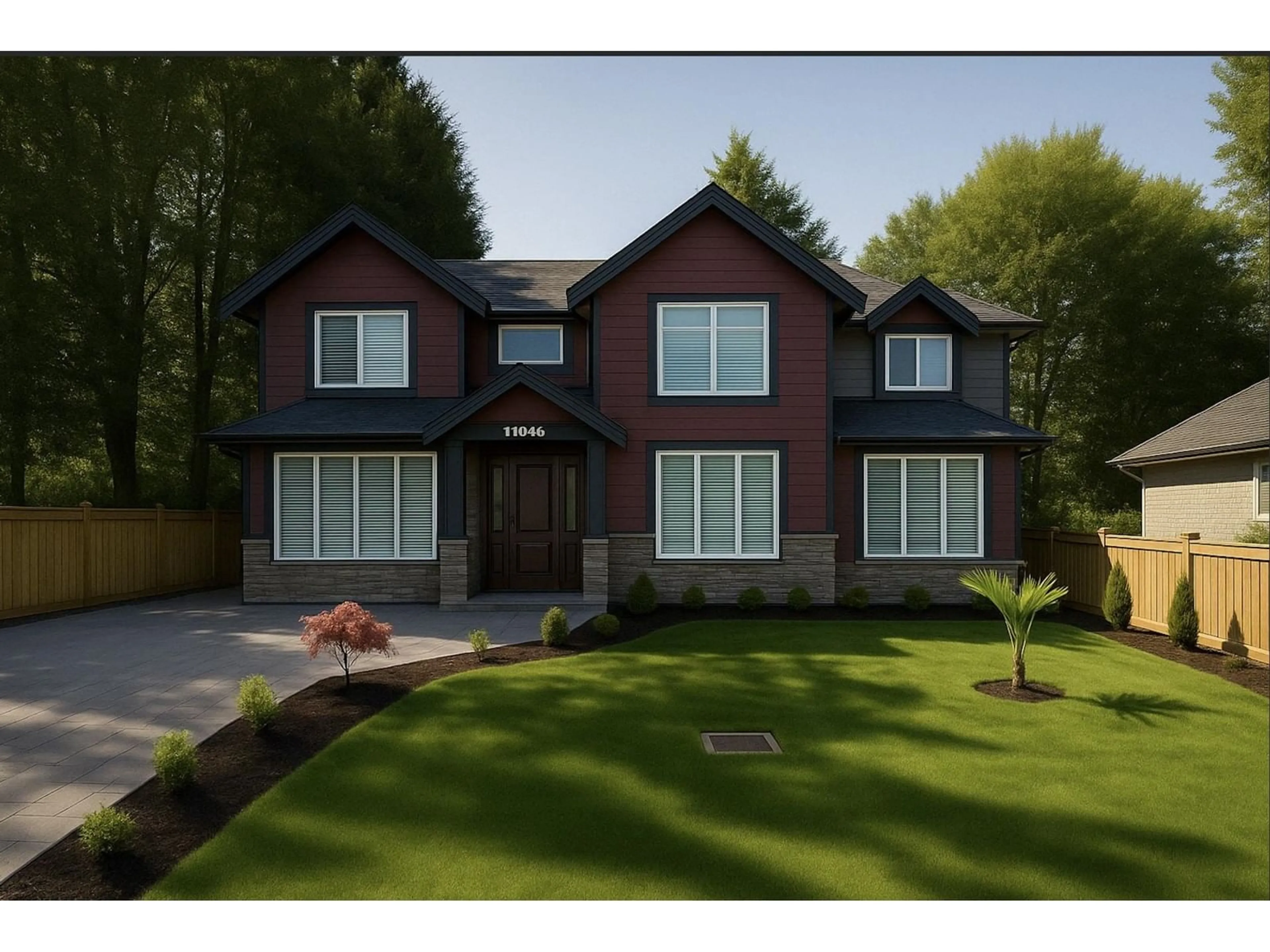 Home with brick exterior material, street for 11046 80, Delta British Columbia V4C1W5