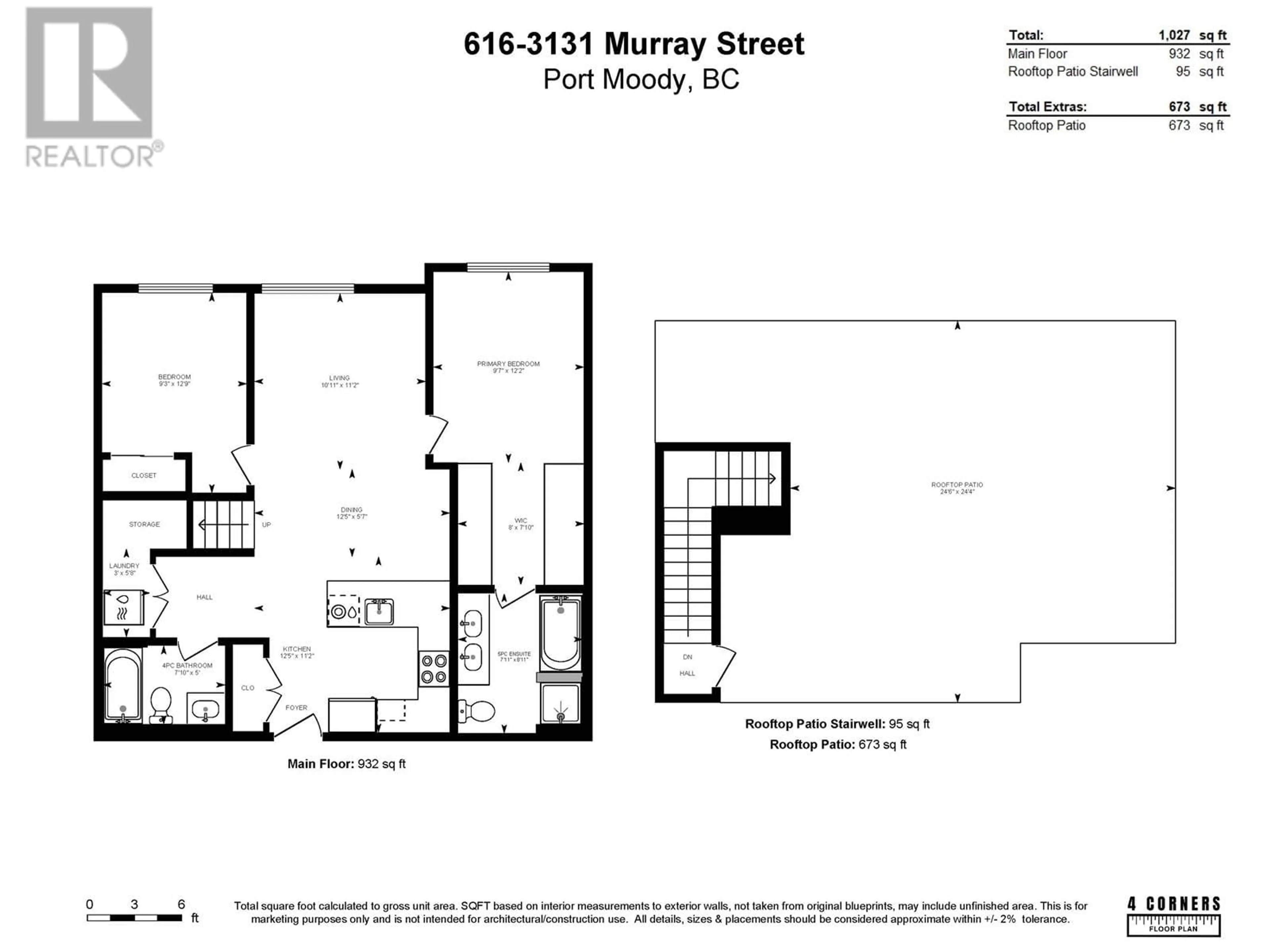 Floor plan for 617 - 3131 MURRAY STREET, Port Moody British Columbia V3H0L9