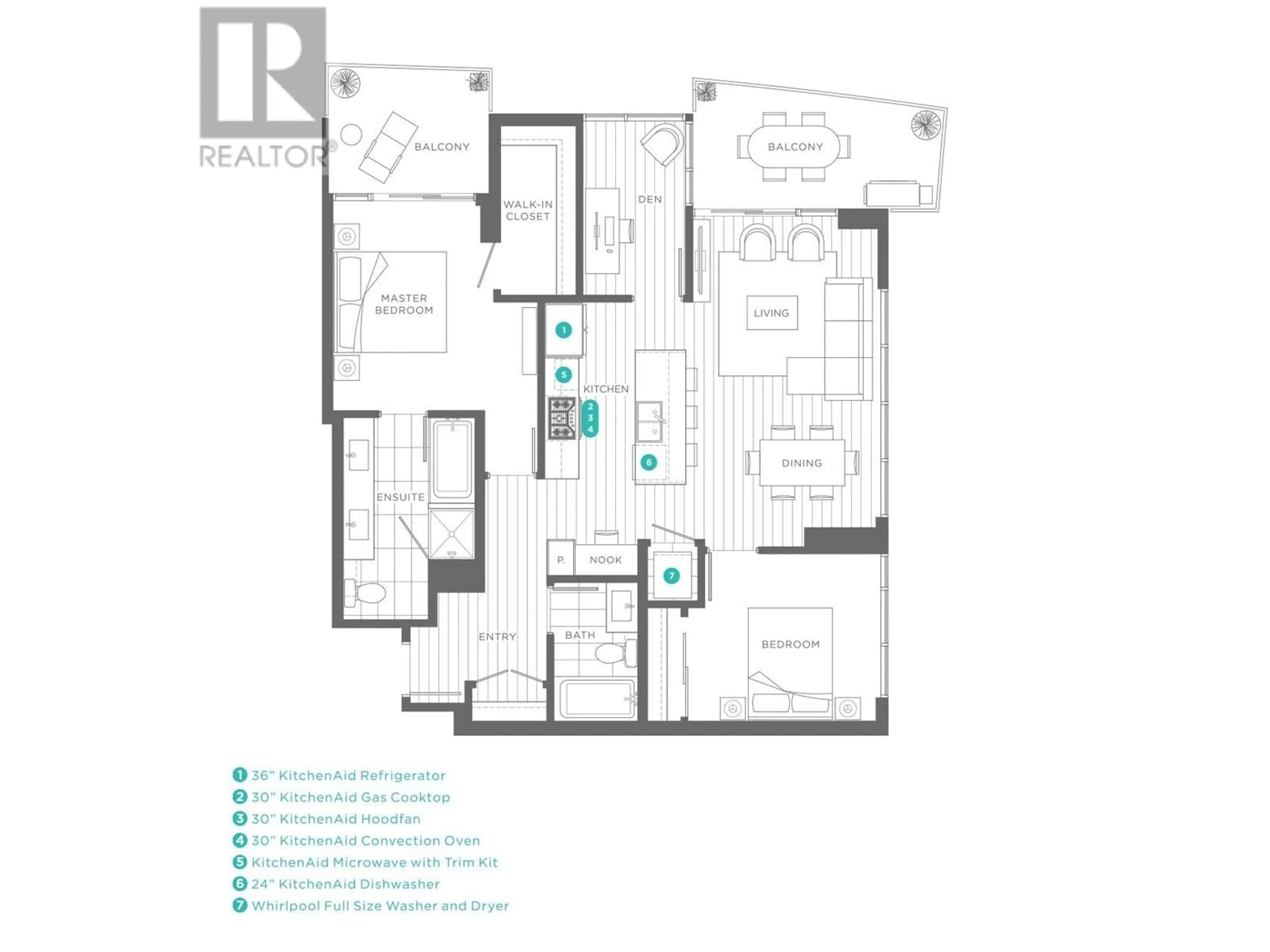 Floor plan for 2802 - 530 WHITING WAY, Coquitlam British Columbia V3J0J4