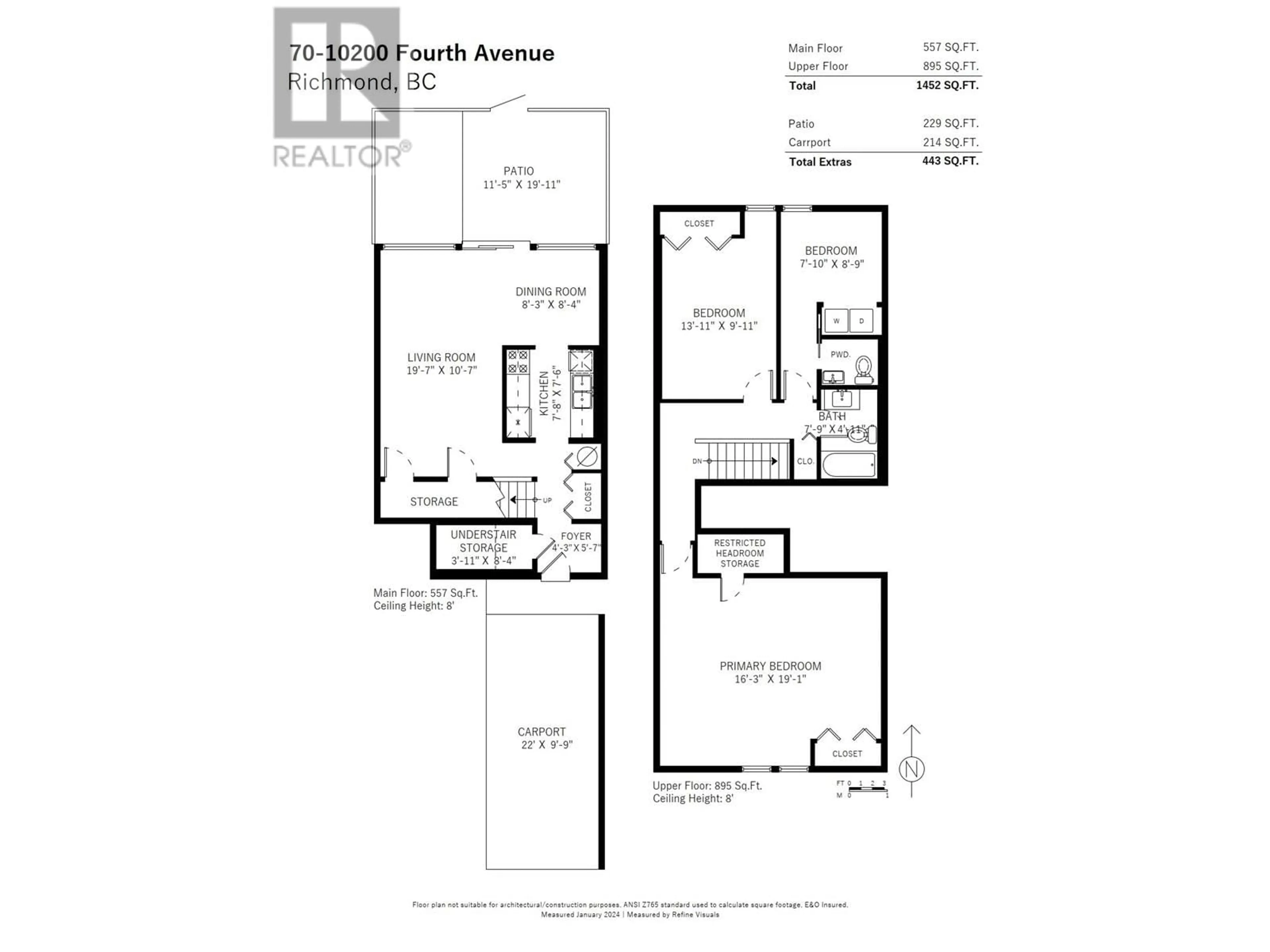 Floor plan for 70 - 10200 4TH AVENUE, Richmond British Columbia V7E1V3