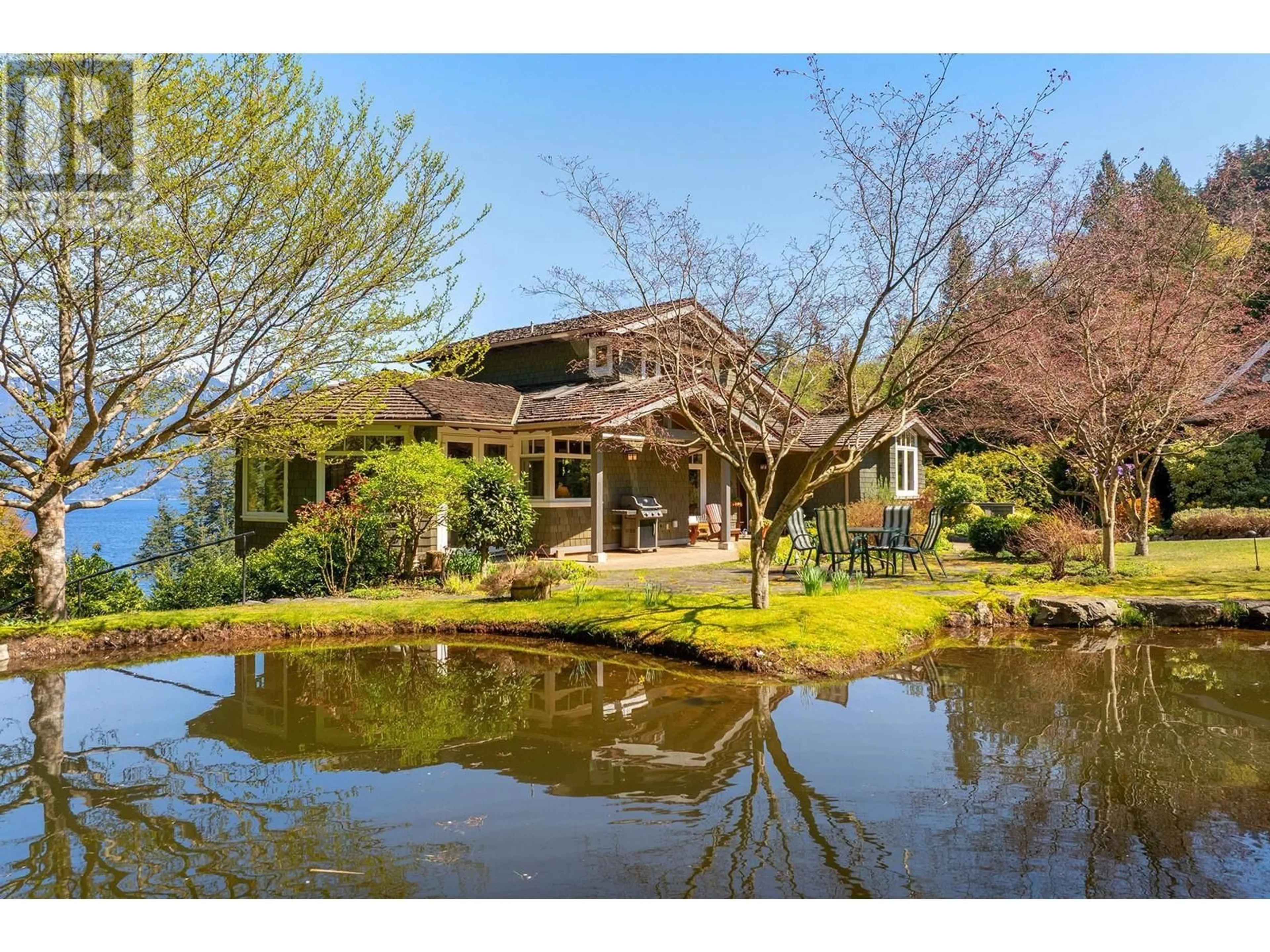 A pic from outside/outdoor area/front of a property/back of a property/a pic from drone, water/lake/river/ocean view for 478 SMUGGLERS COVE ROAD, Bowen Island British Columbia V0N1G2