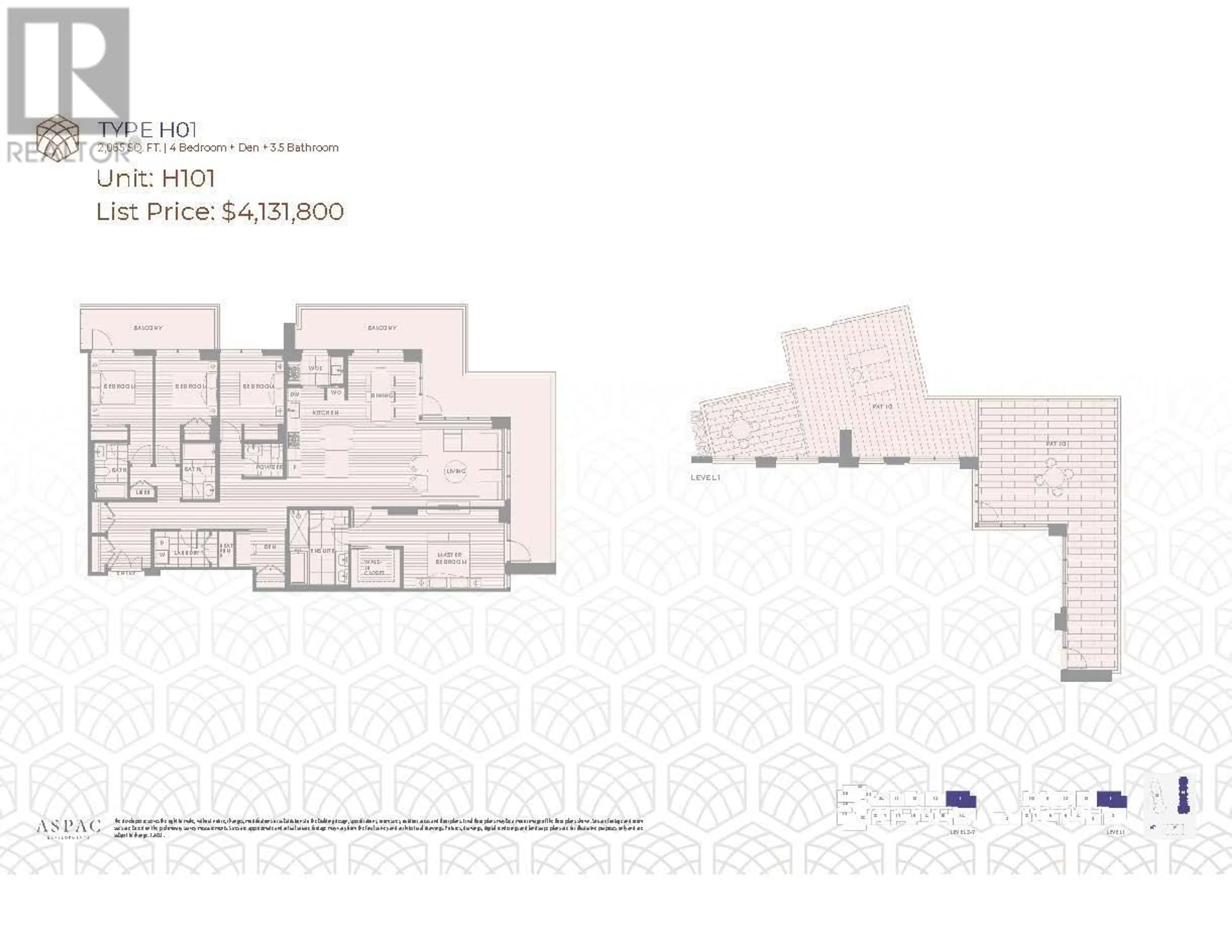 Floor plan for 101 - 6833 PEARSON WAY, Richmond British Columbia V7C0E8