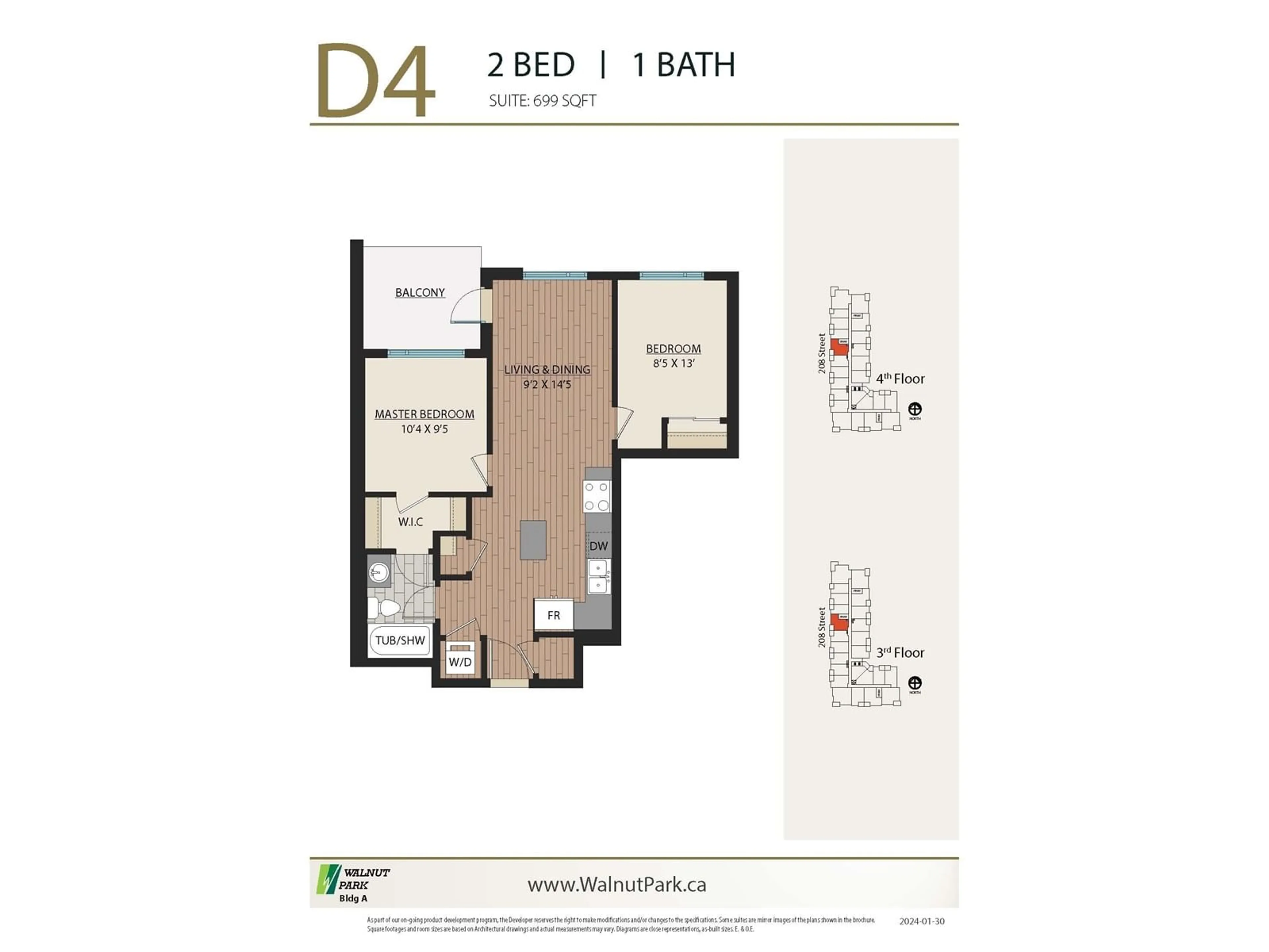 Floor plan for A324 - 8233 208B, Langley British Columbia V0V0V0