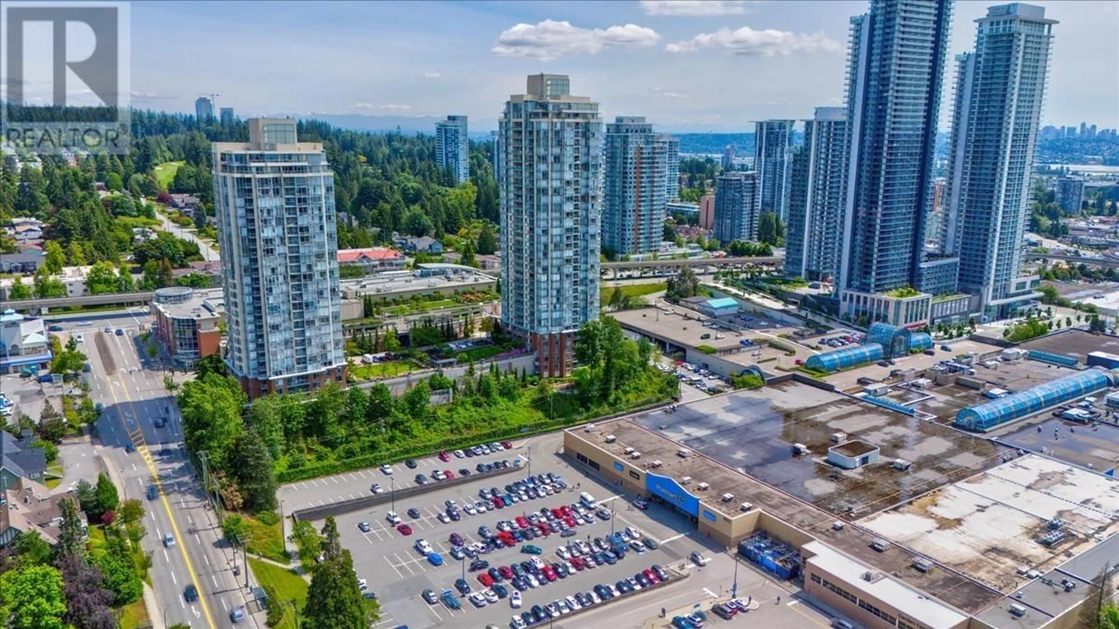 A pic from outside/outdoor area/front of a property/back of a property/a pic from drone, city buildings view from balcony for 1508 - 9888 CAMERON STREET, Burnaby British Columbia V3J0A4