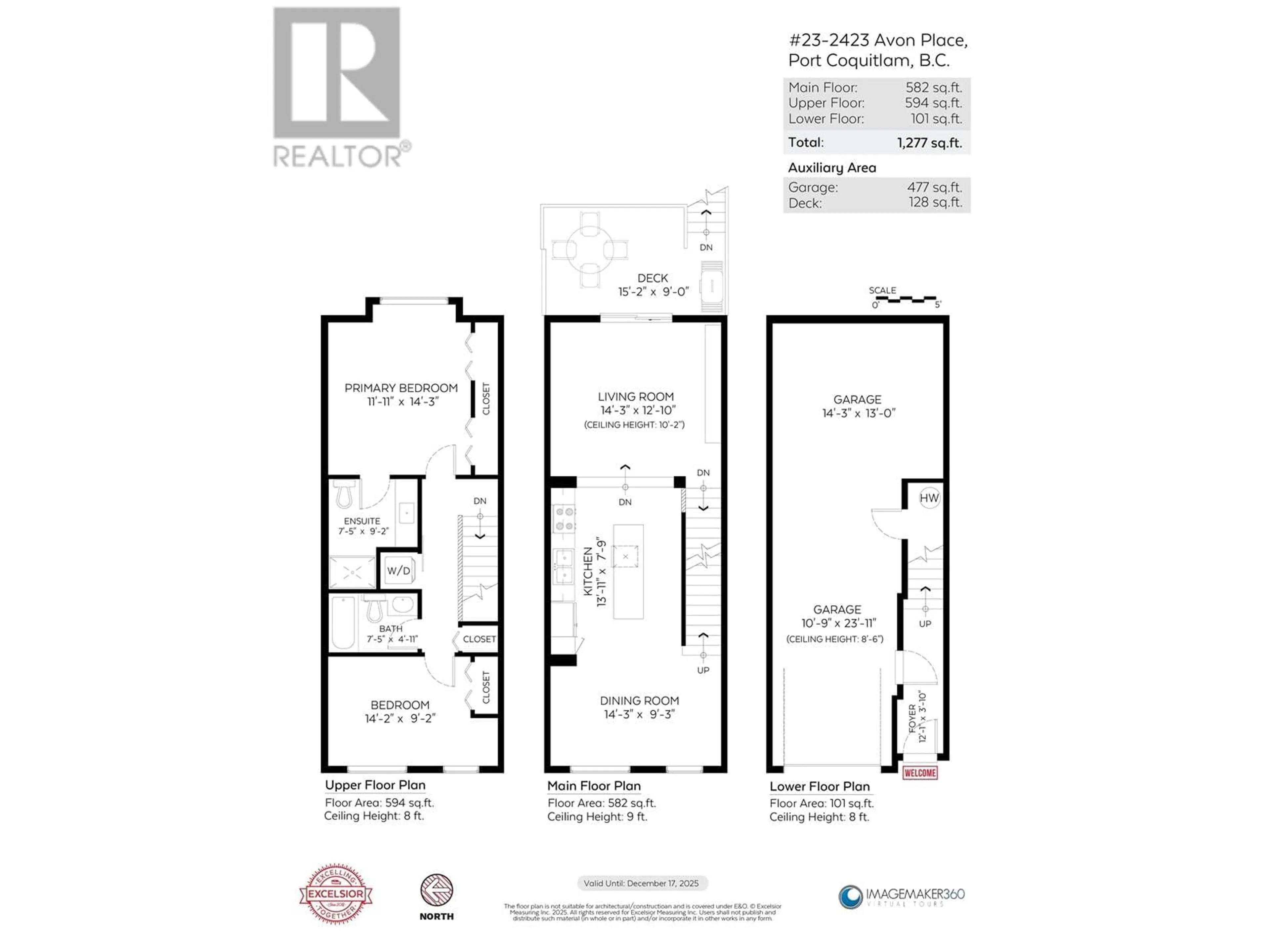 Floor plan for 23 - 2423 AVON PLACE, Port Coquitlam British Columbia V3B0H5