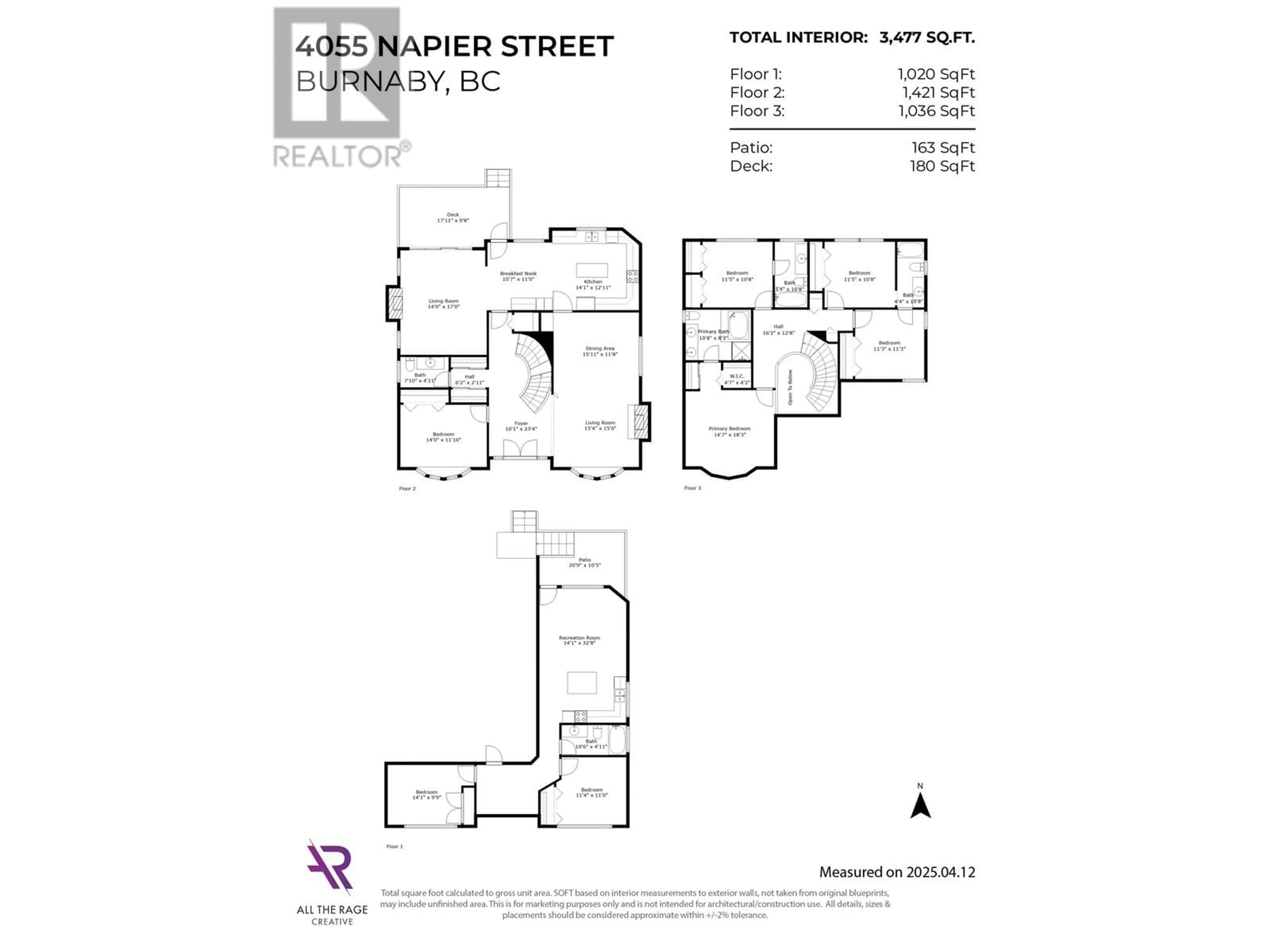 Floor plan for 4055 NAPIER STREET, Burnaby British Columbia V5C3G3