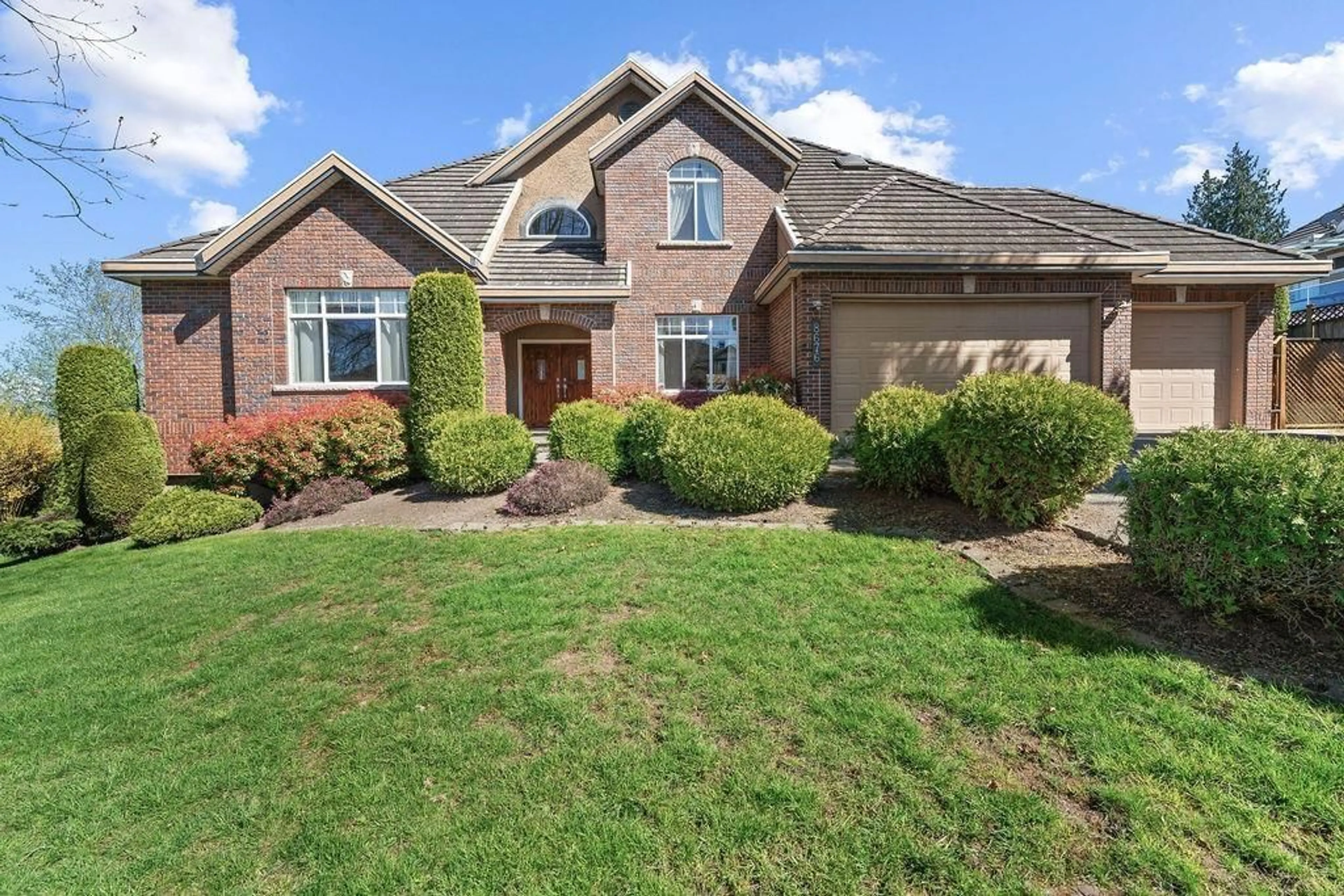 Home with brick exterior material, street for 8676 167, Surrey British Columbia V4N5B1