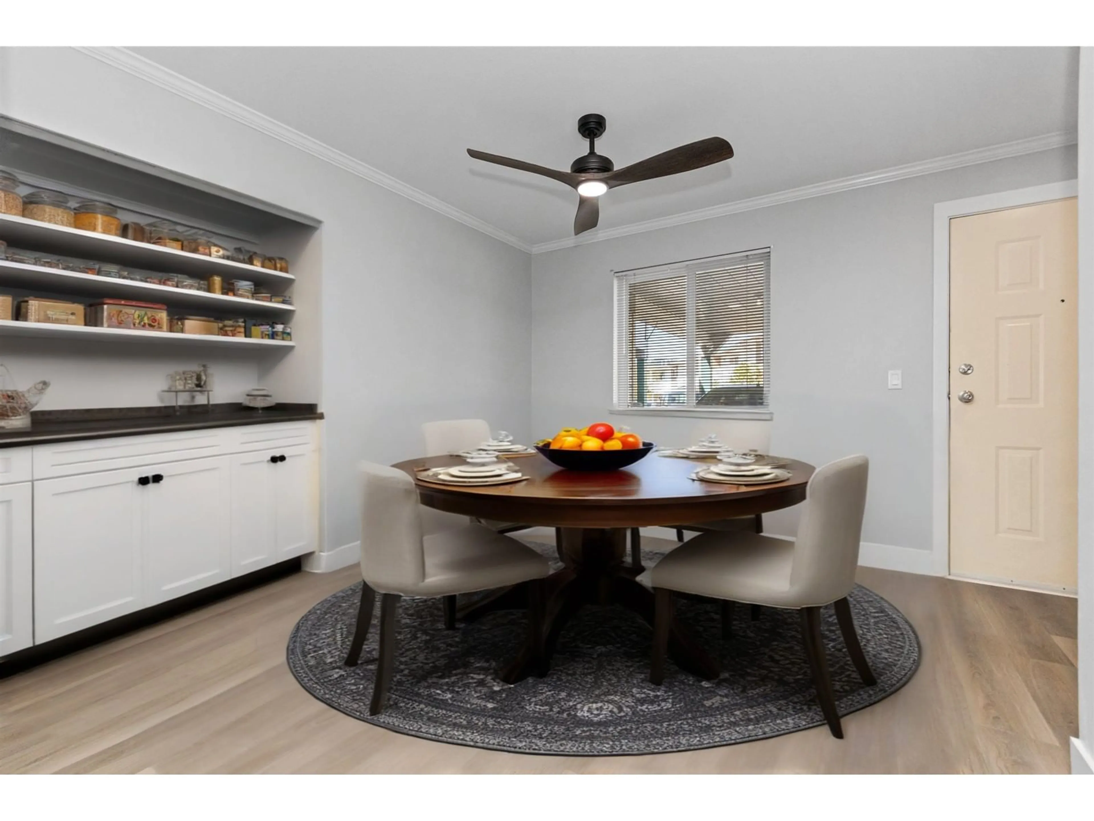 Open concept kitchen, wood/laminate floor for 27 - 7715 LUCKAKUCK PLACE, Chilliwack British Columbia V2R3N6