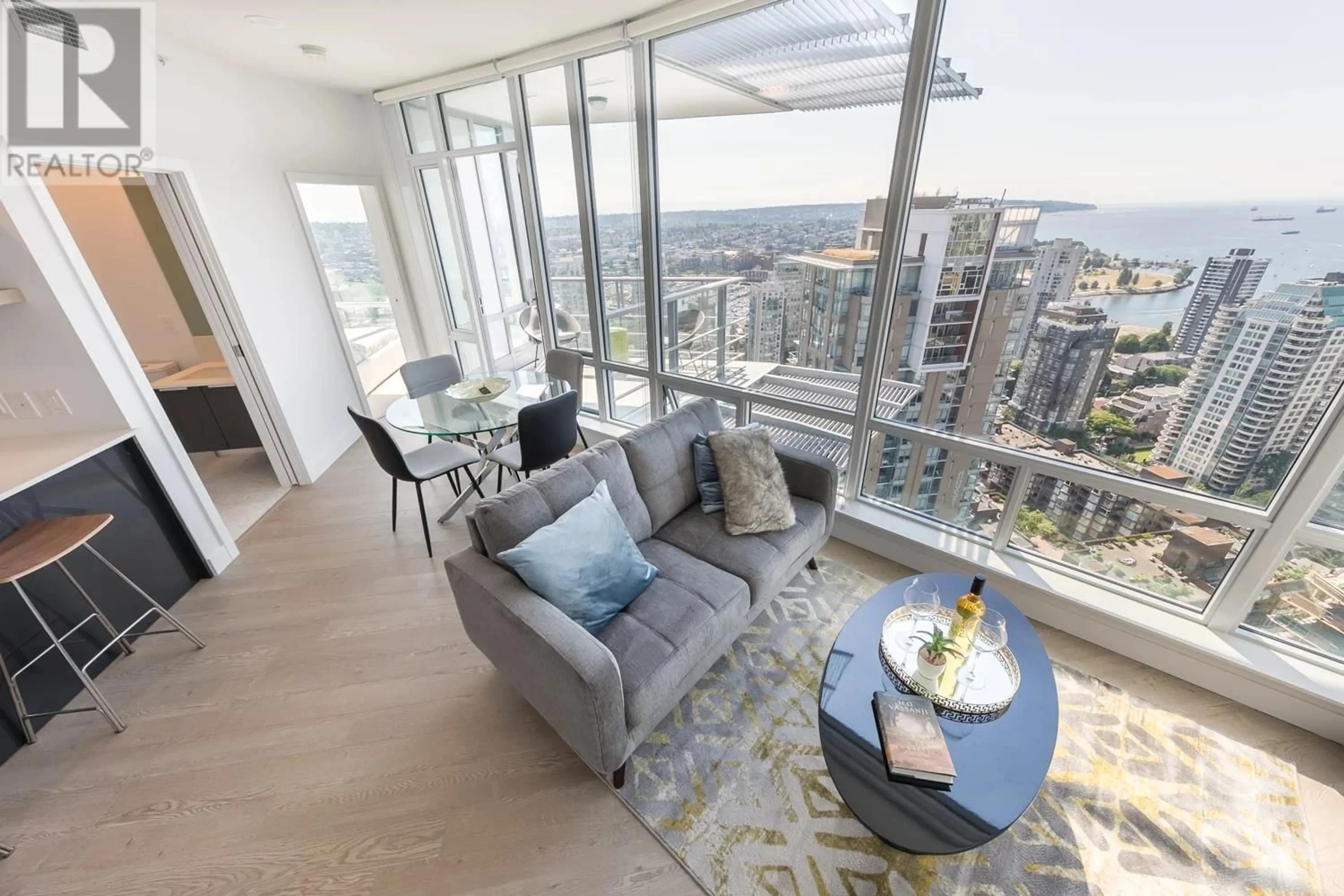 Living room with furniture, unknown for 3608 - 1283 HOWE STREET, Vancouver British Columbia V6Z0E3
