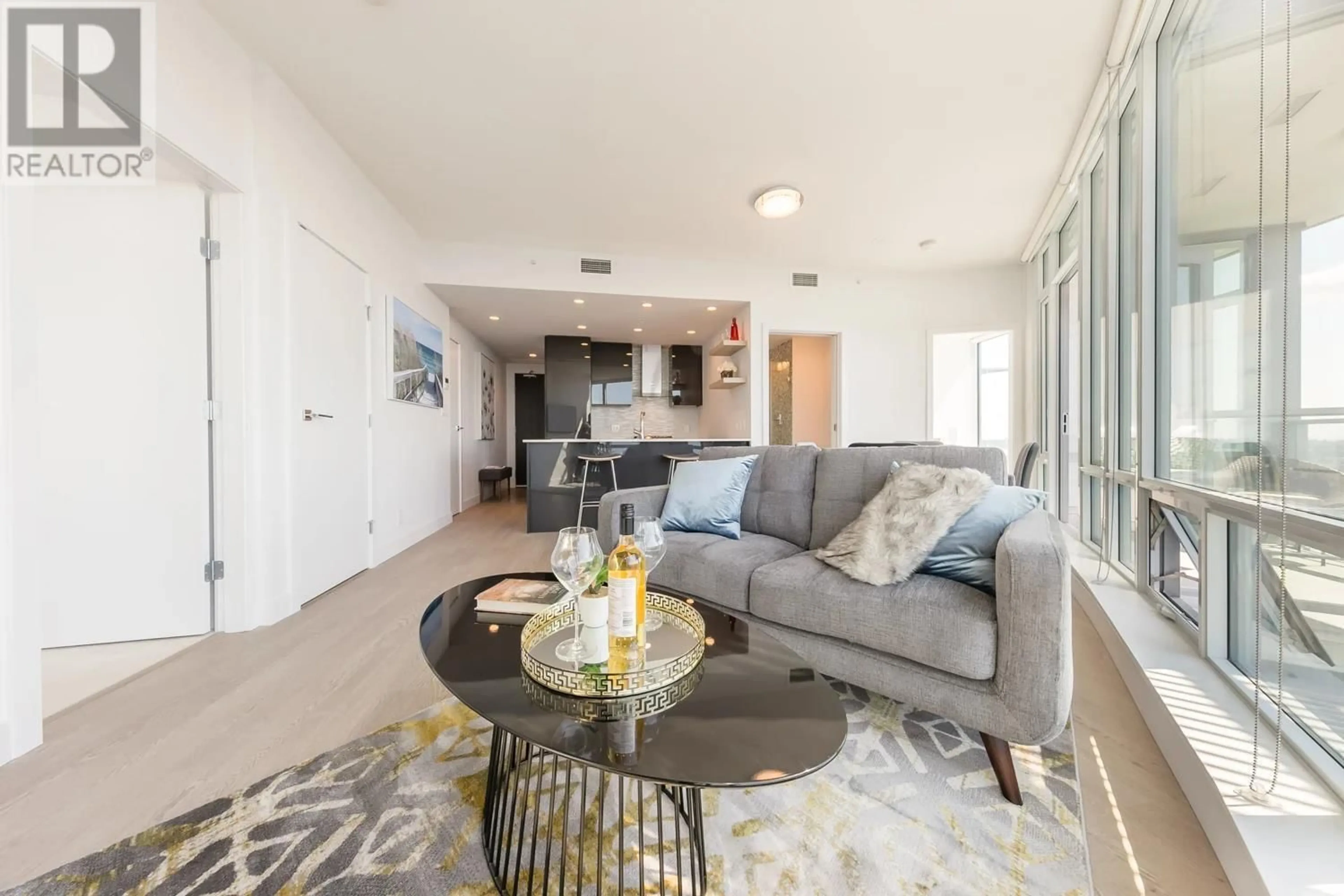 Living room with furniture, unknown for 3608 - 1283 HOWE STREET, Vancouver British Columbia V6Z0E3