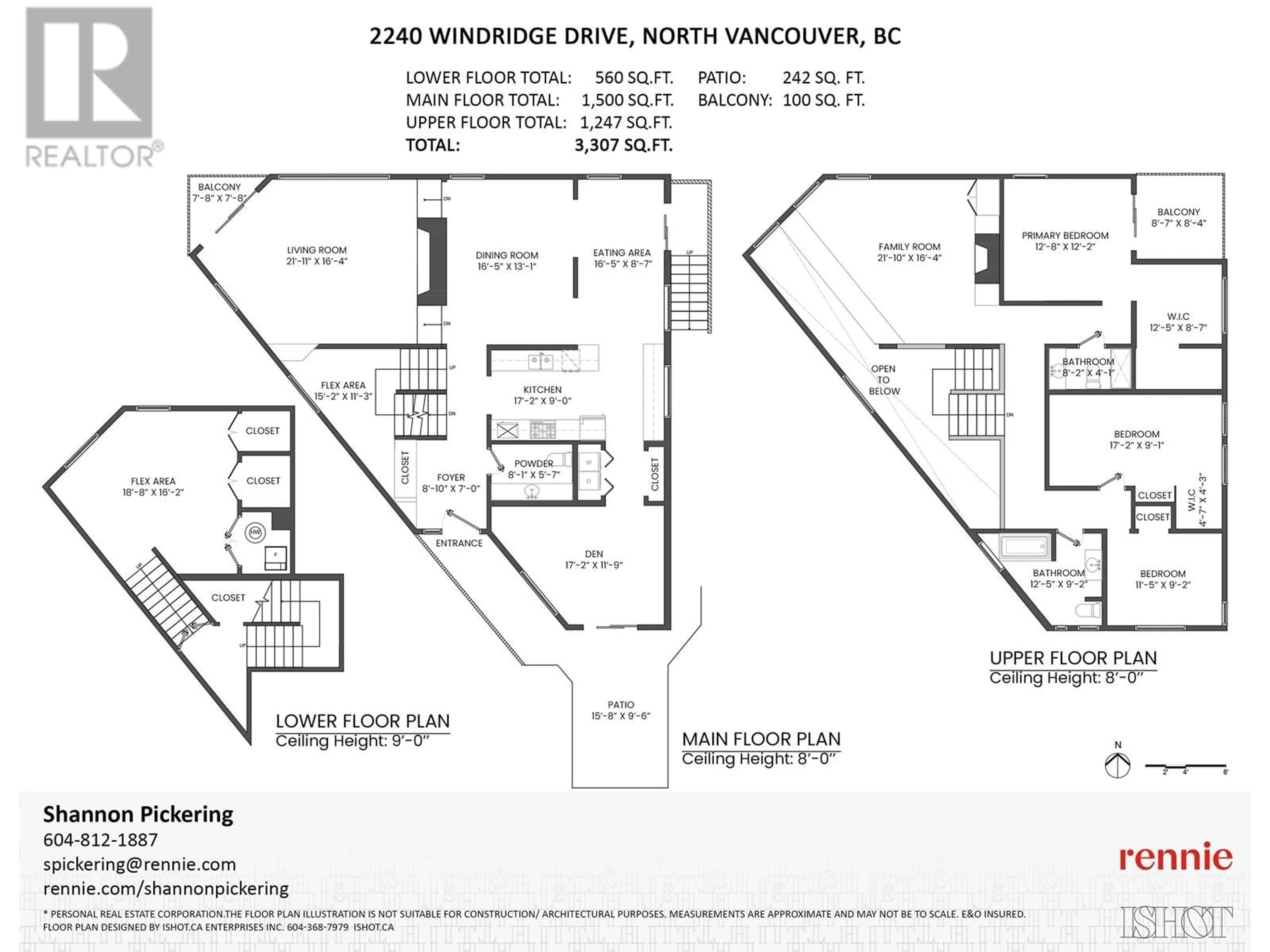 Floor plan for 2240 WINDRIDGE DRIVE, North Vancouver British Columbia V7H1B5