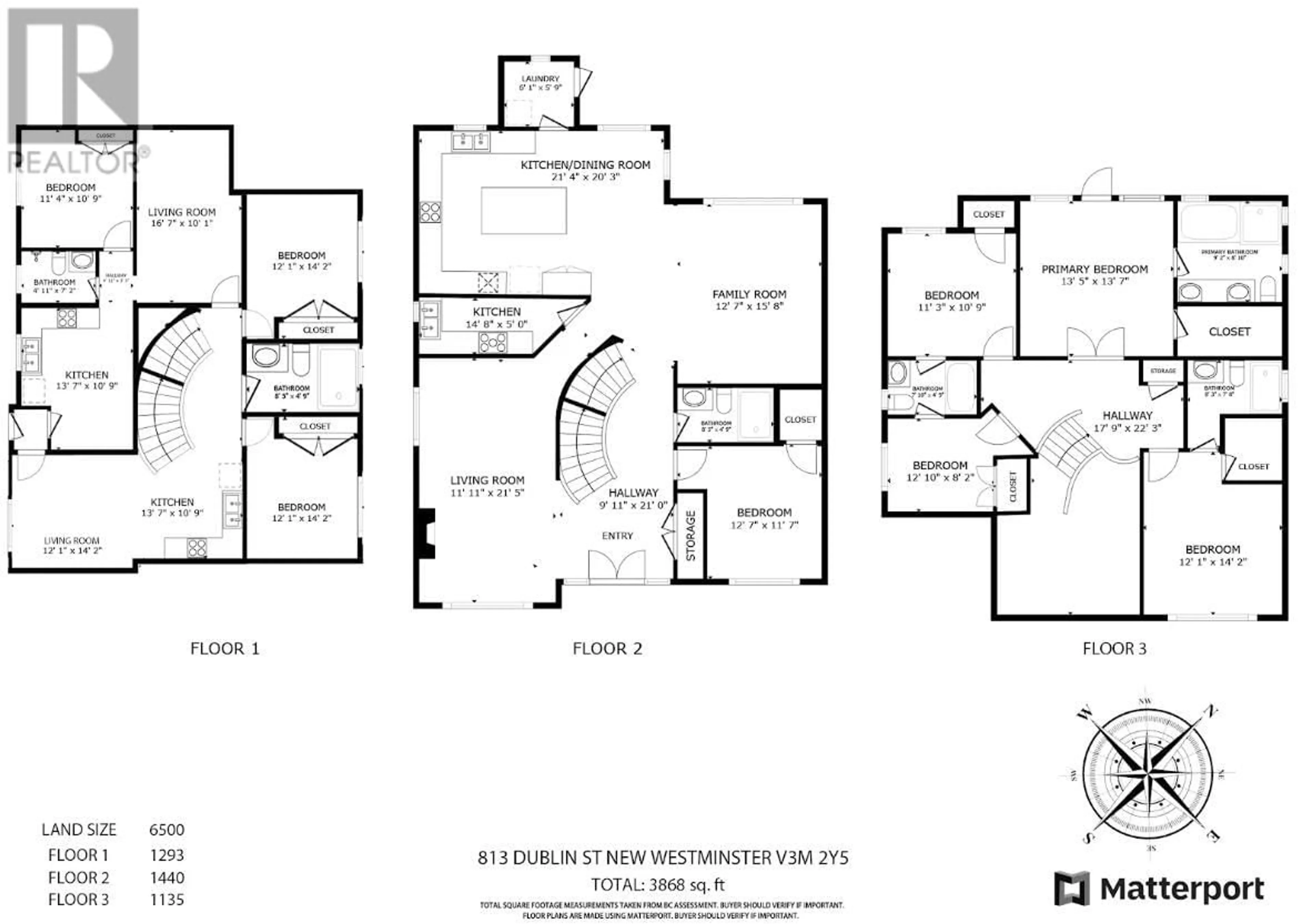 Floor plan for 813 DUBLIN STREET, New Westminster British Columbia V3M2Y5
