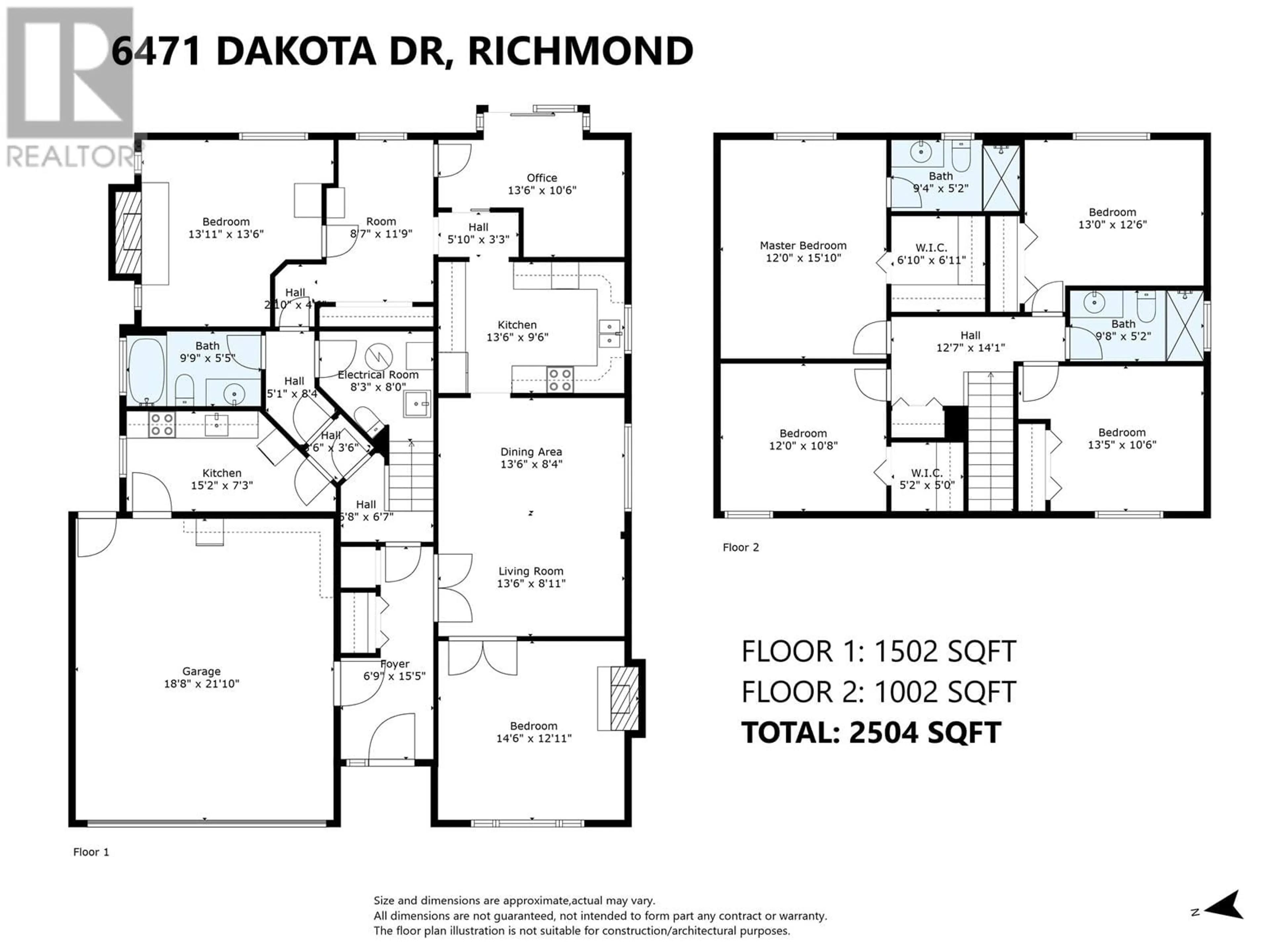 Floor plan for 6471 DAKOTA DRIVE, Richmond British Columbia V7C4X5