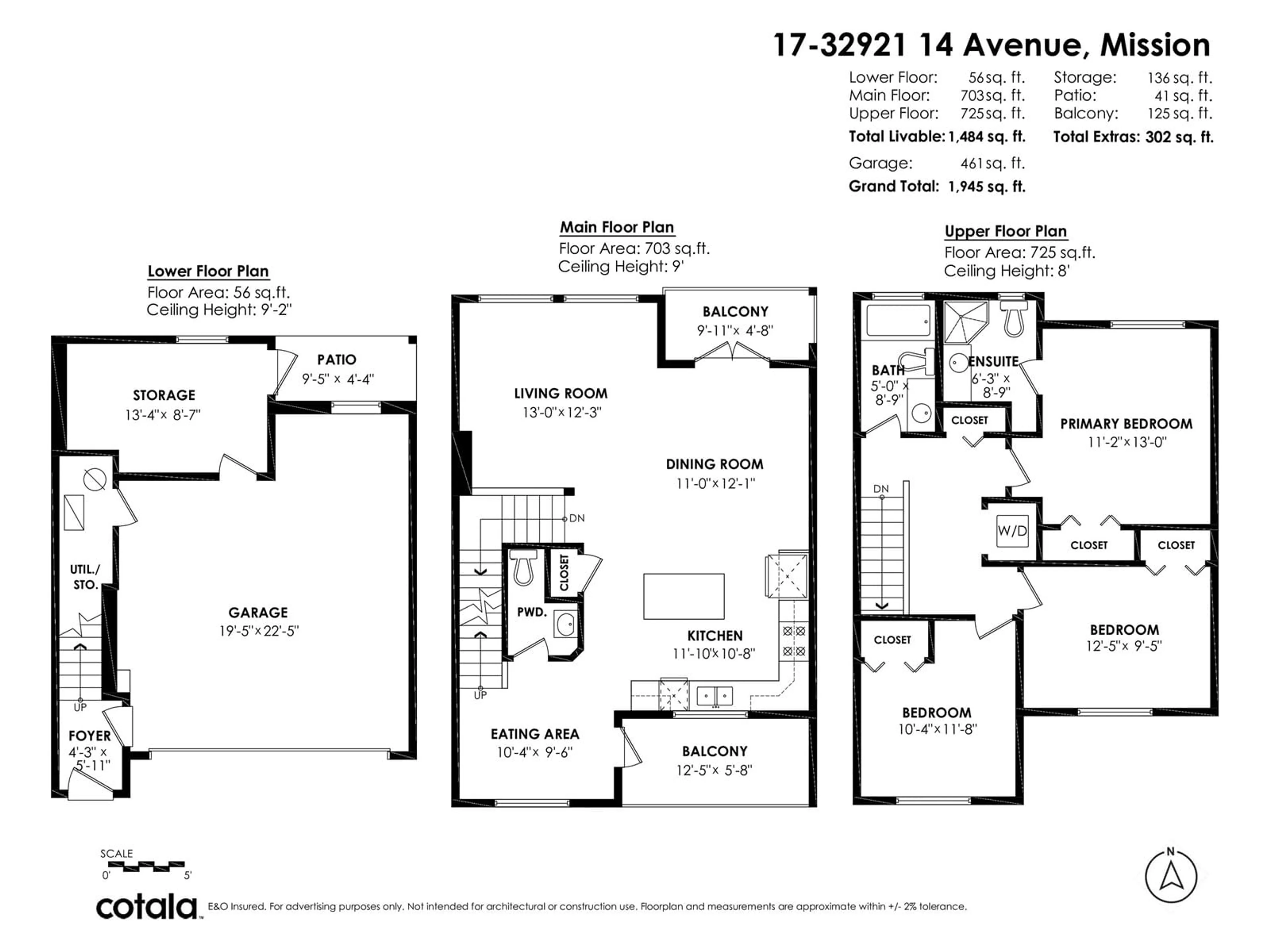 Floor plan for 17 - 32921 14TH, Mission British Columbia V2V0E9