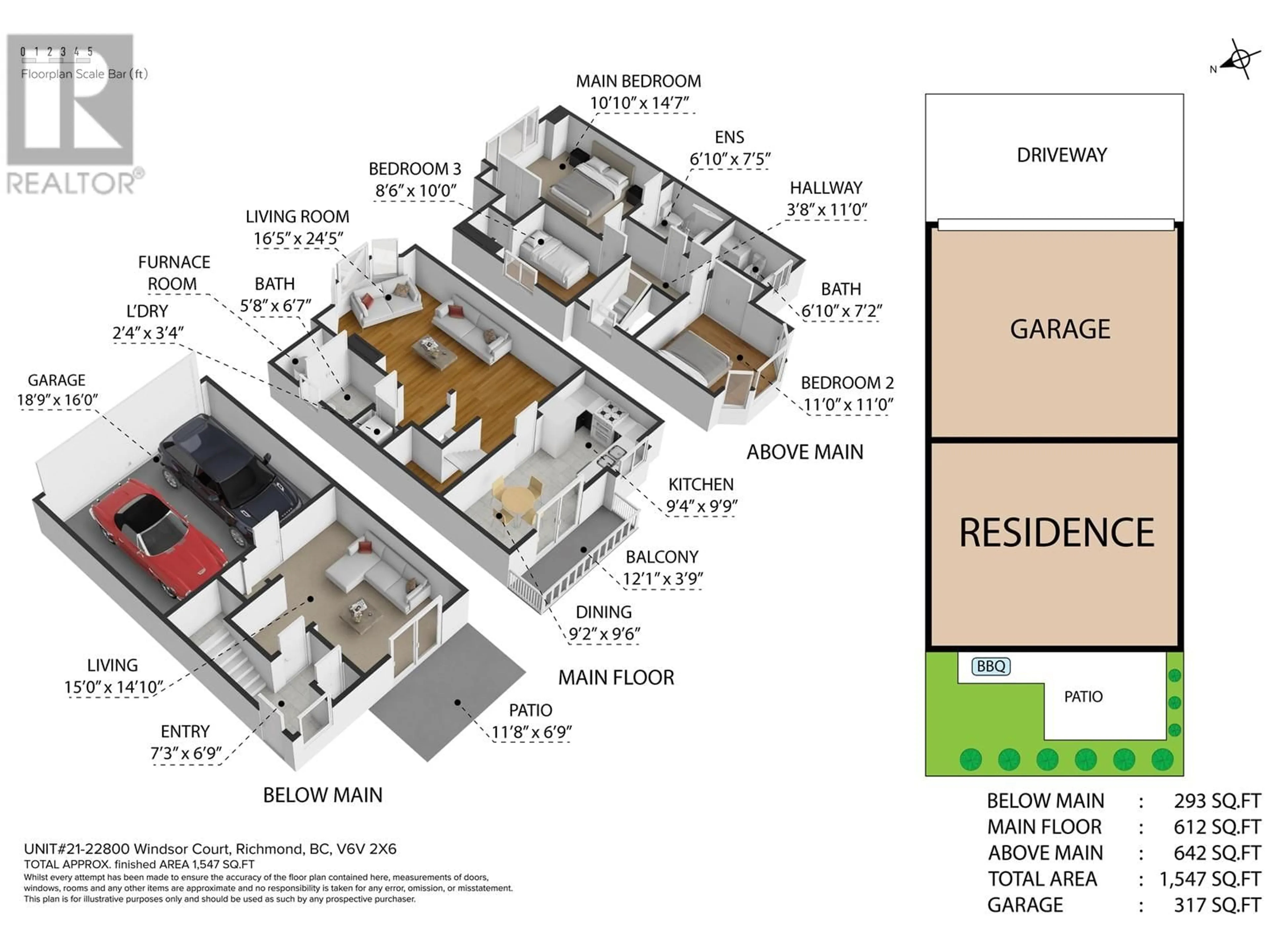 Floor plan for 21 - 22800 WINDSOR COURT, Richmond British Columbia V6V2X6